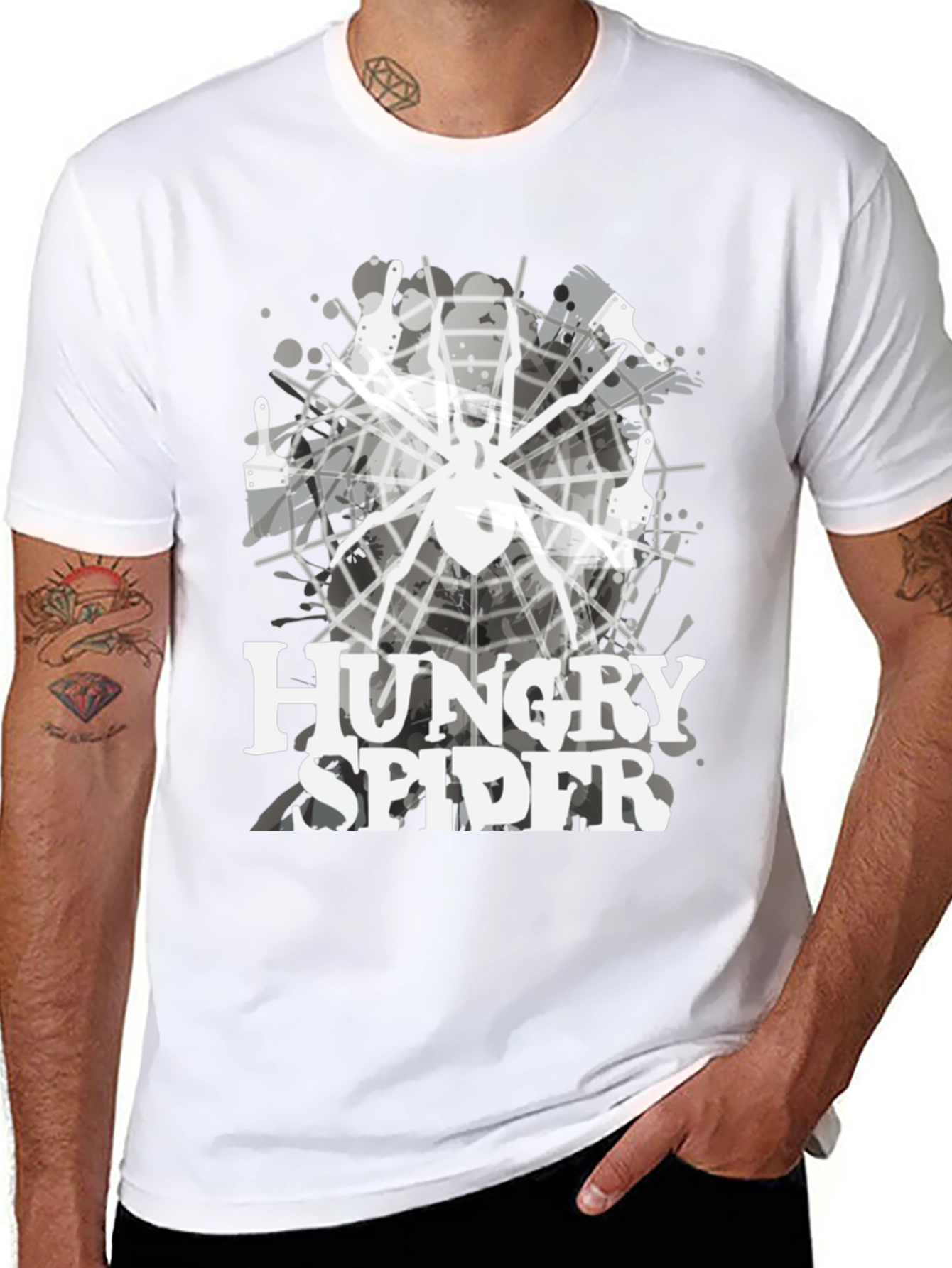 Hungry Spider Graphic Tee - Unique Design