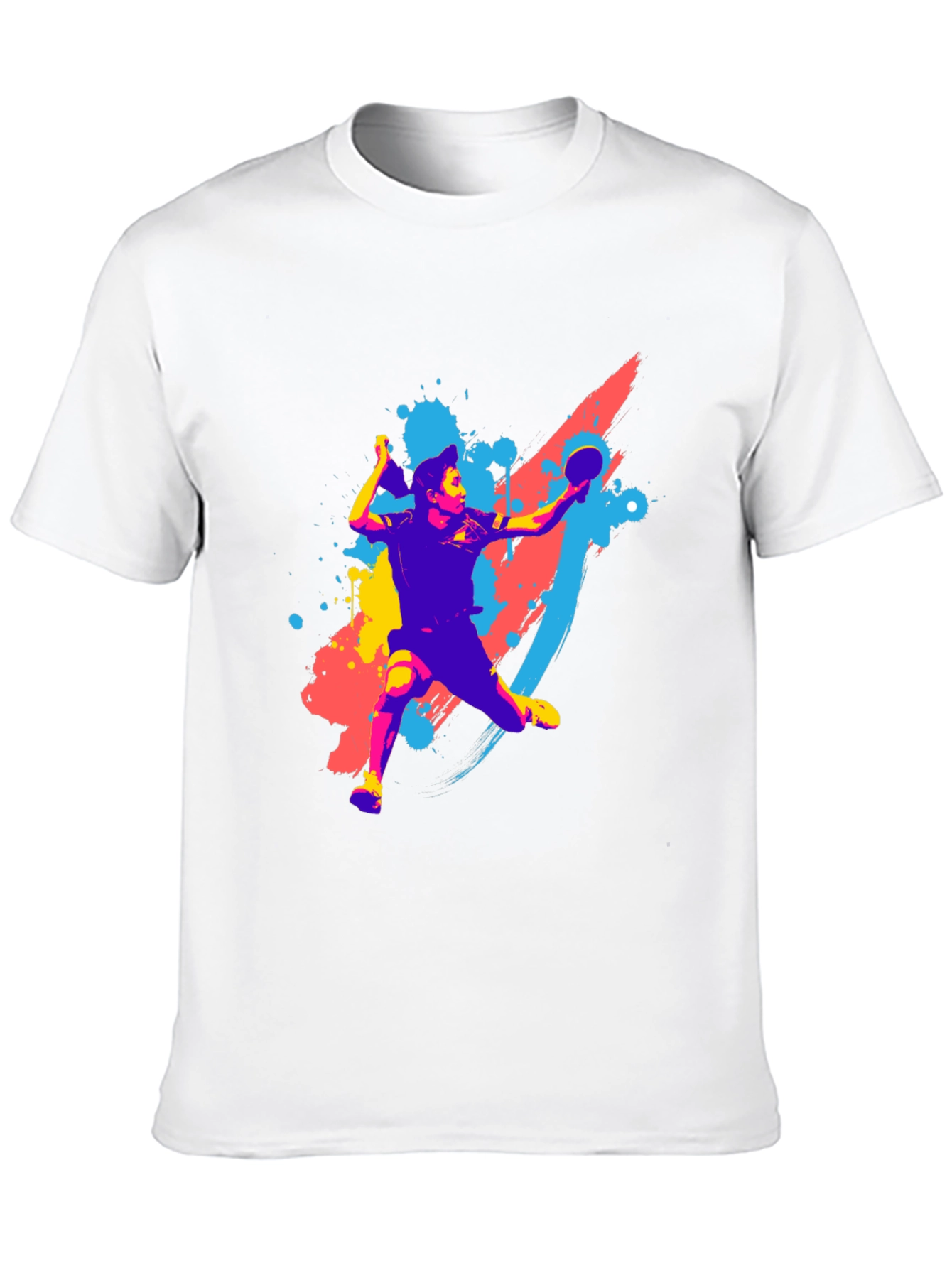 Table Tennis Player Graphic Tee - Sporty Style