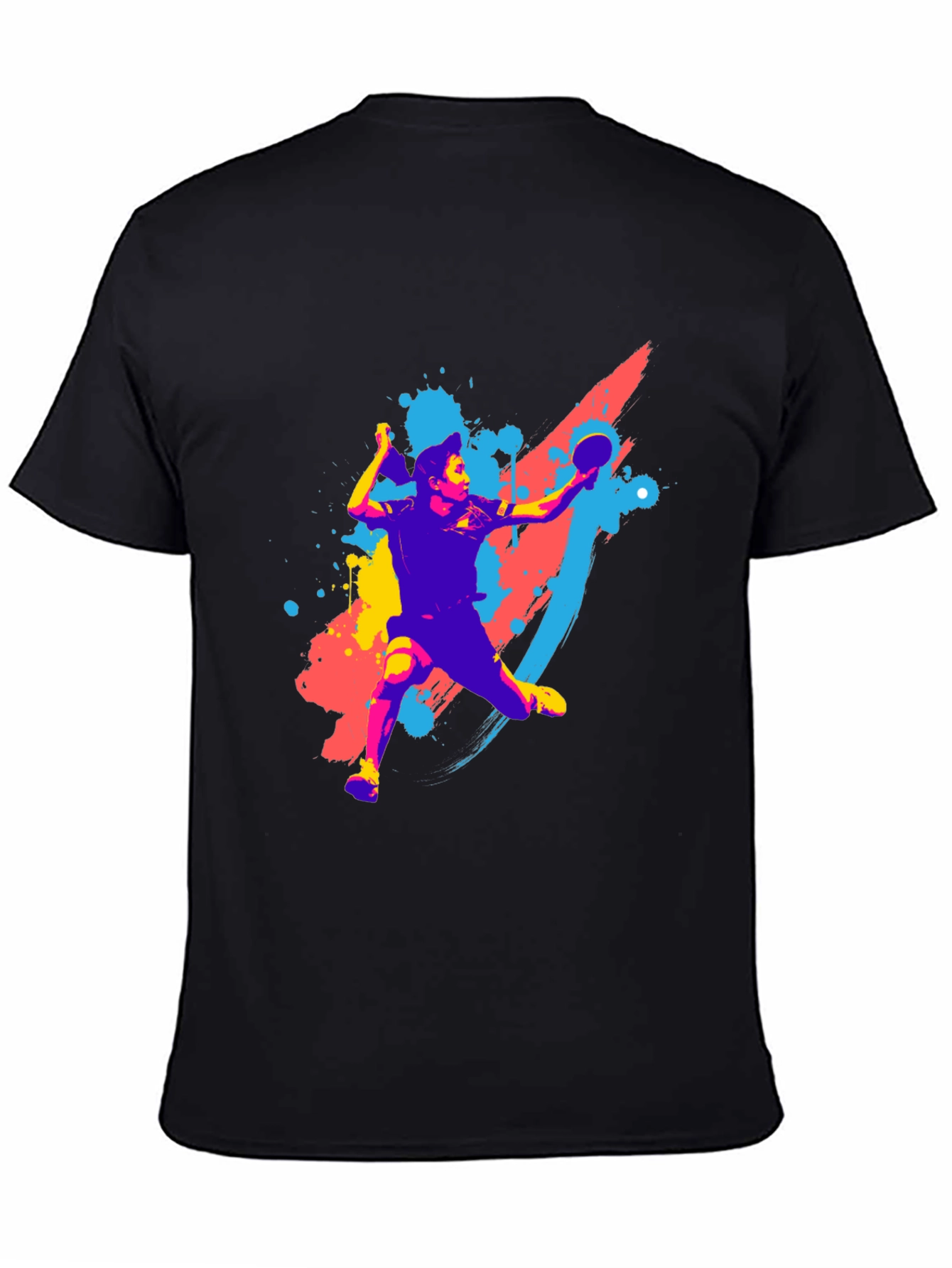 Table Tennis Player Graphic Tee - Sporty Style