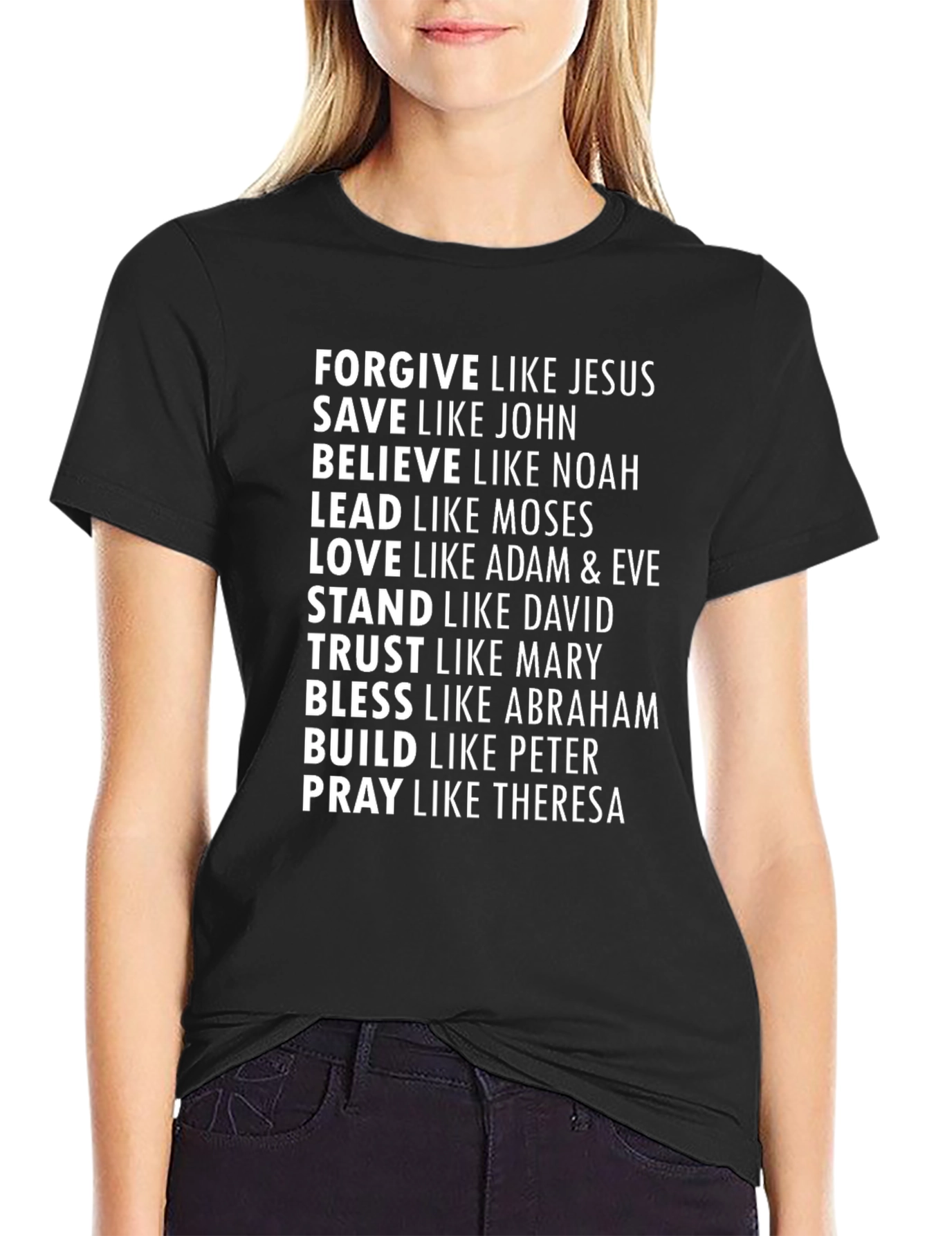 Inspirational Christian Black T-Shirt