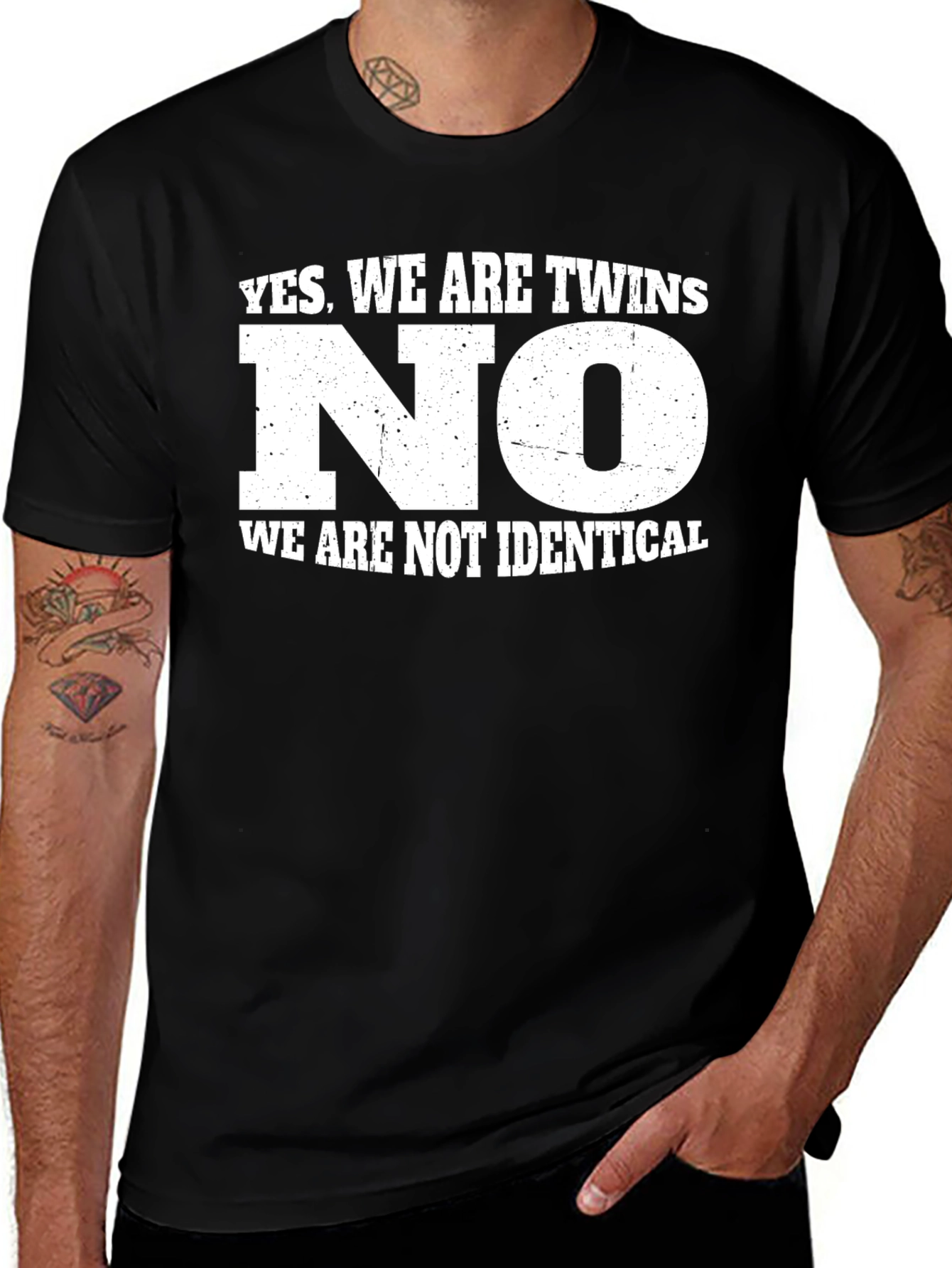 Twins Funny T-Shirt - Not Identical