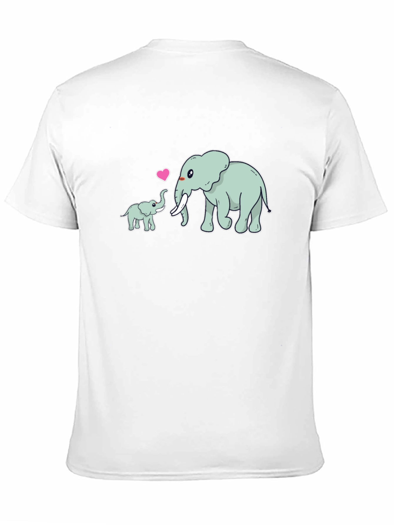 Elephant Love Black T-Shirt