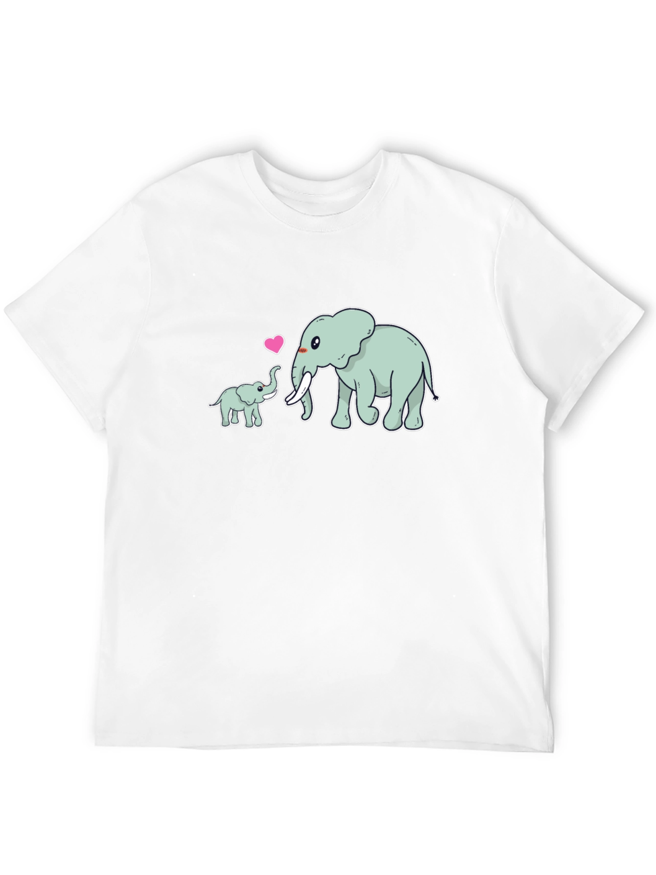 Elephant Love Black T-Shirt