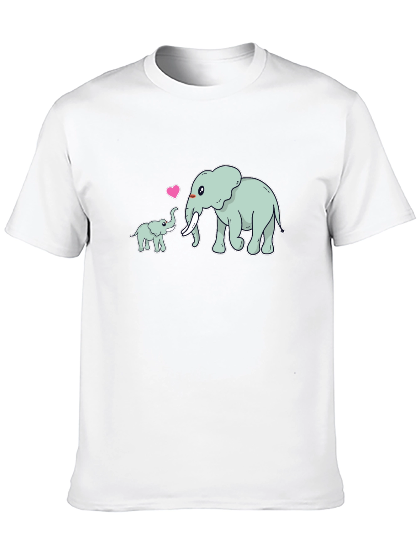 Elephant Love Black T-Shirt