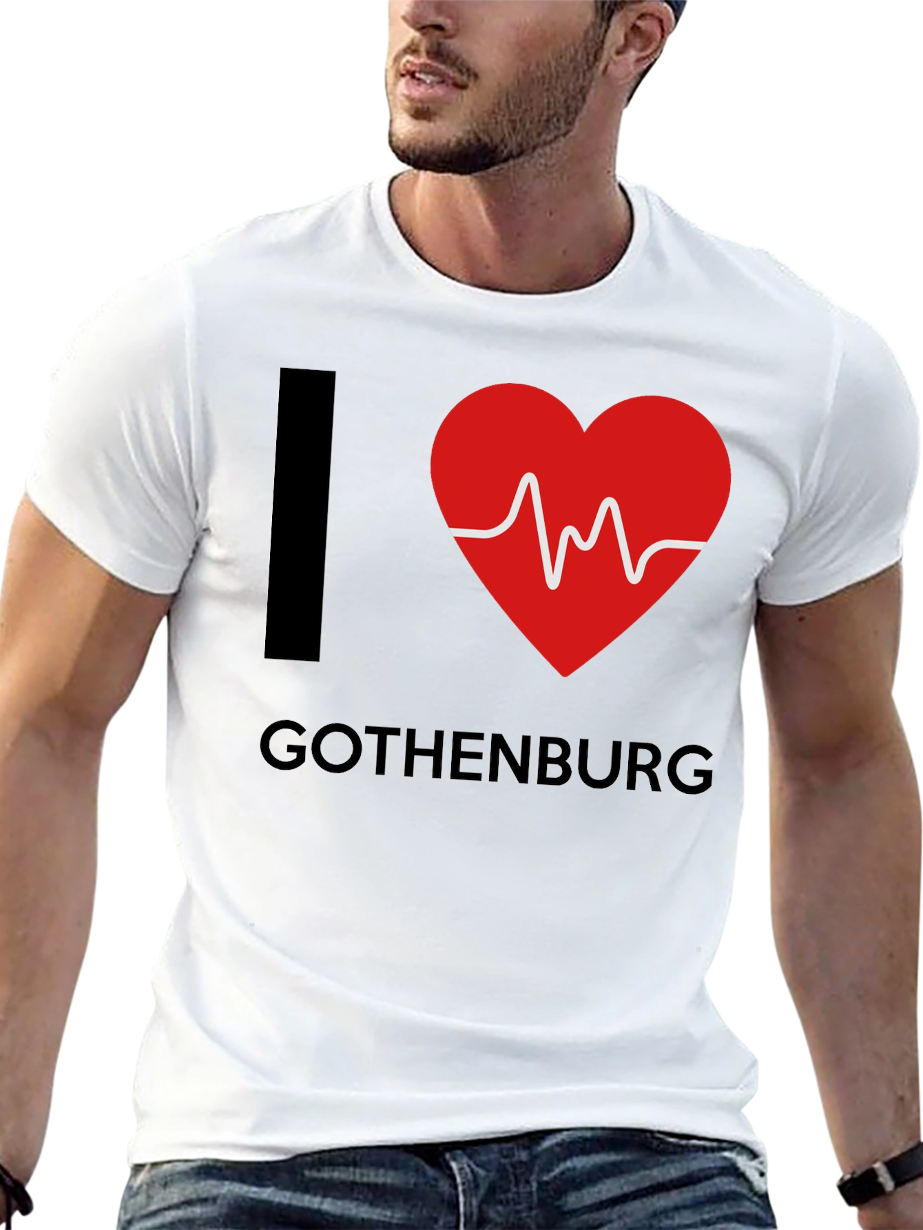 I Heart Gothenburg Black T-Shirt