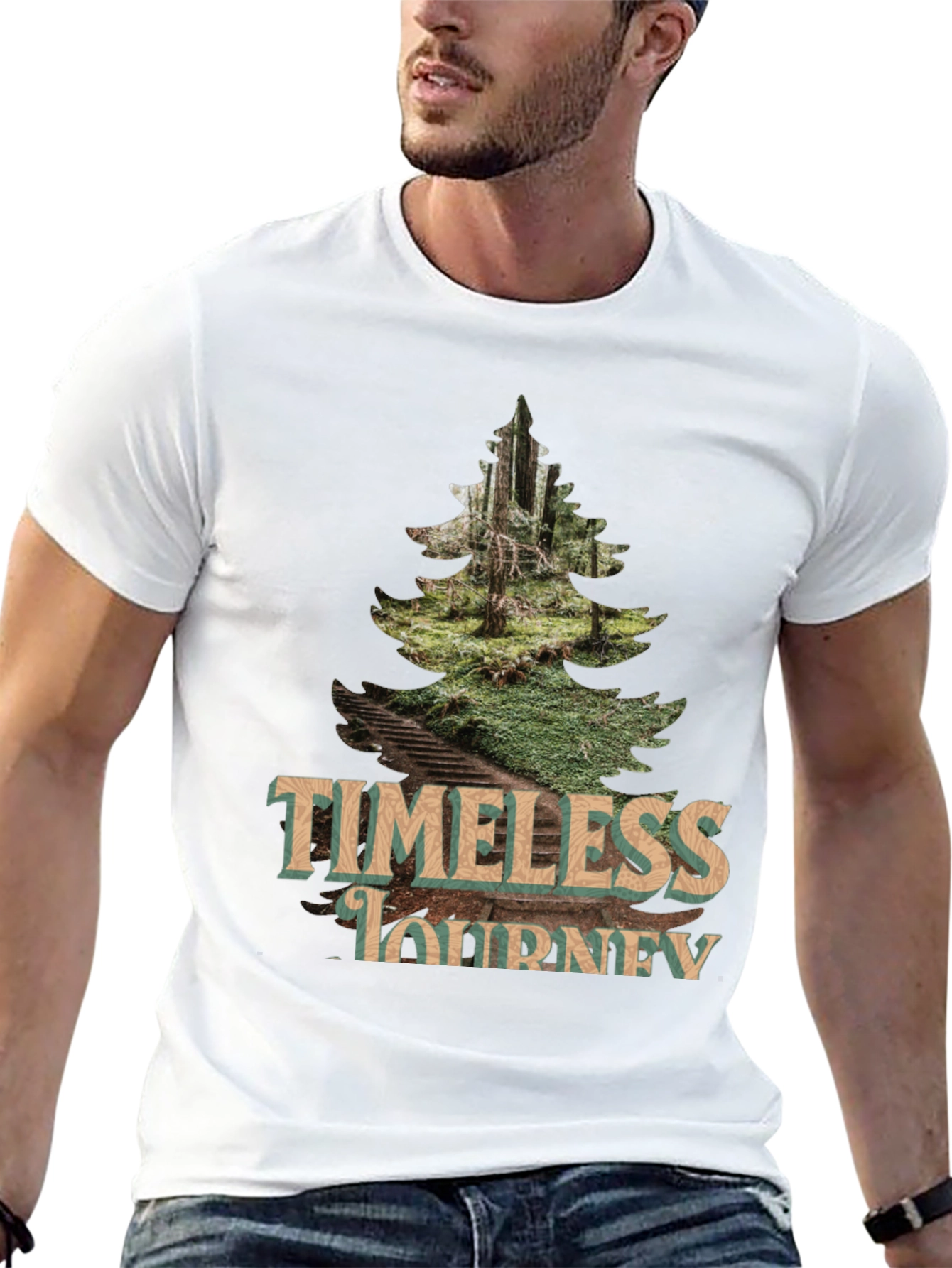 Timeless Journey Graphic Tee - Nature Inspired