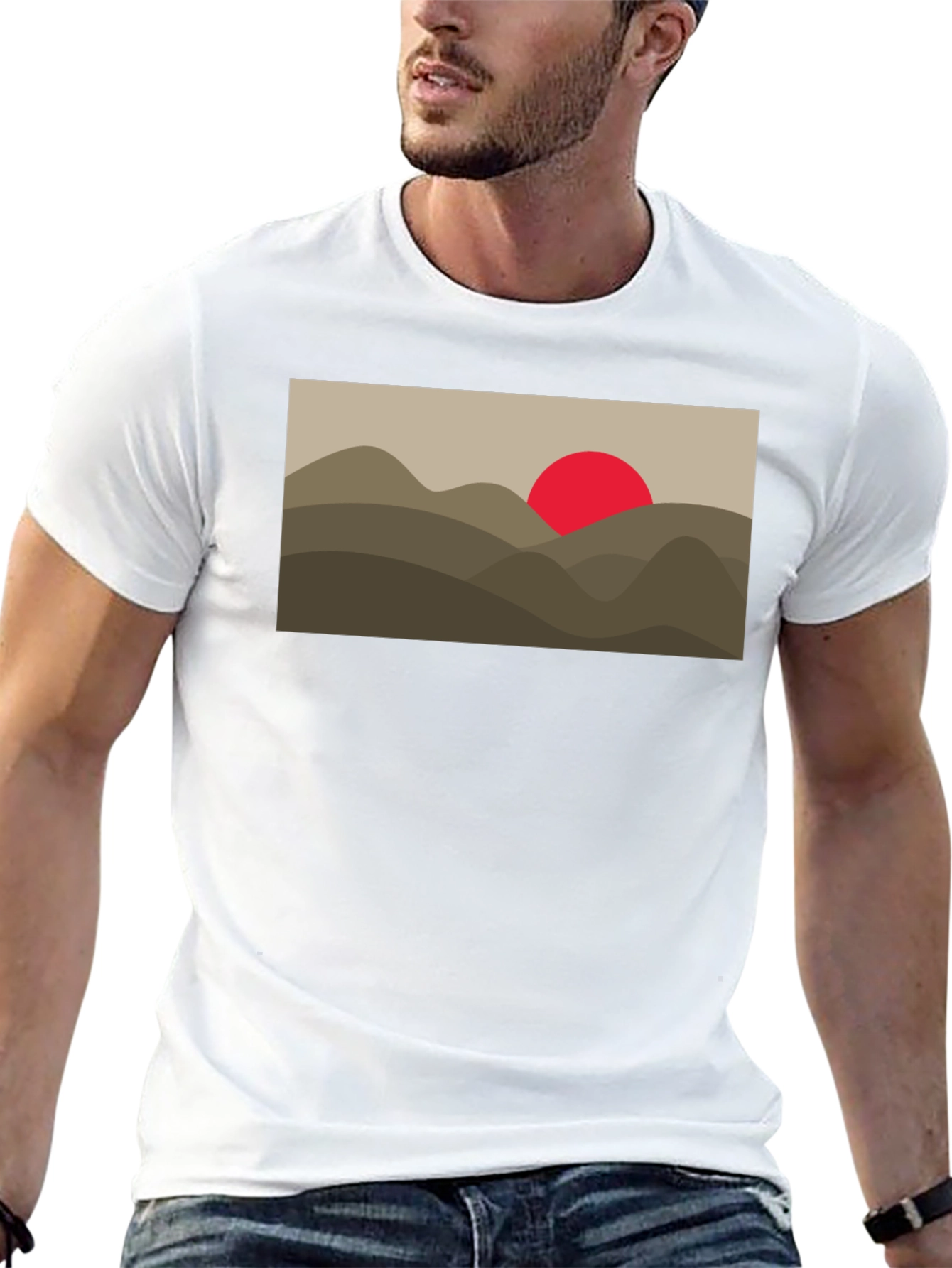 Sunrise Mountain Graphic Tee - Black