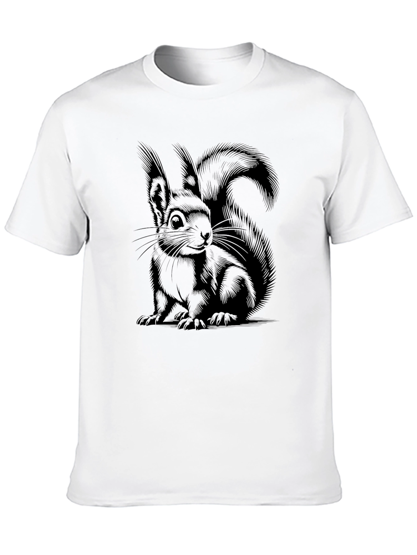 Squirrel Graphic T-Shirt - Unisex Black Tee