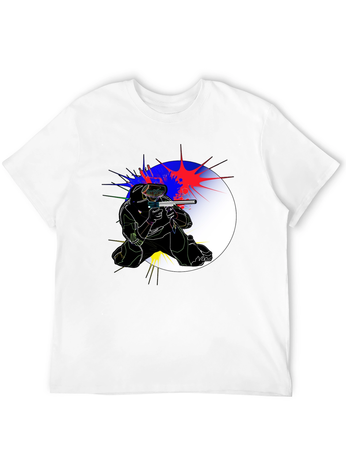Paintball Player Graphic Tee - Action Ready!