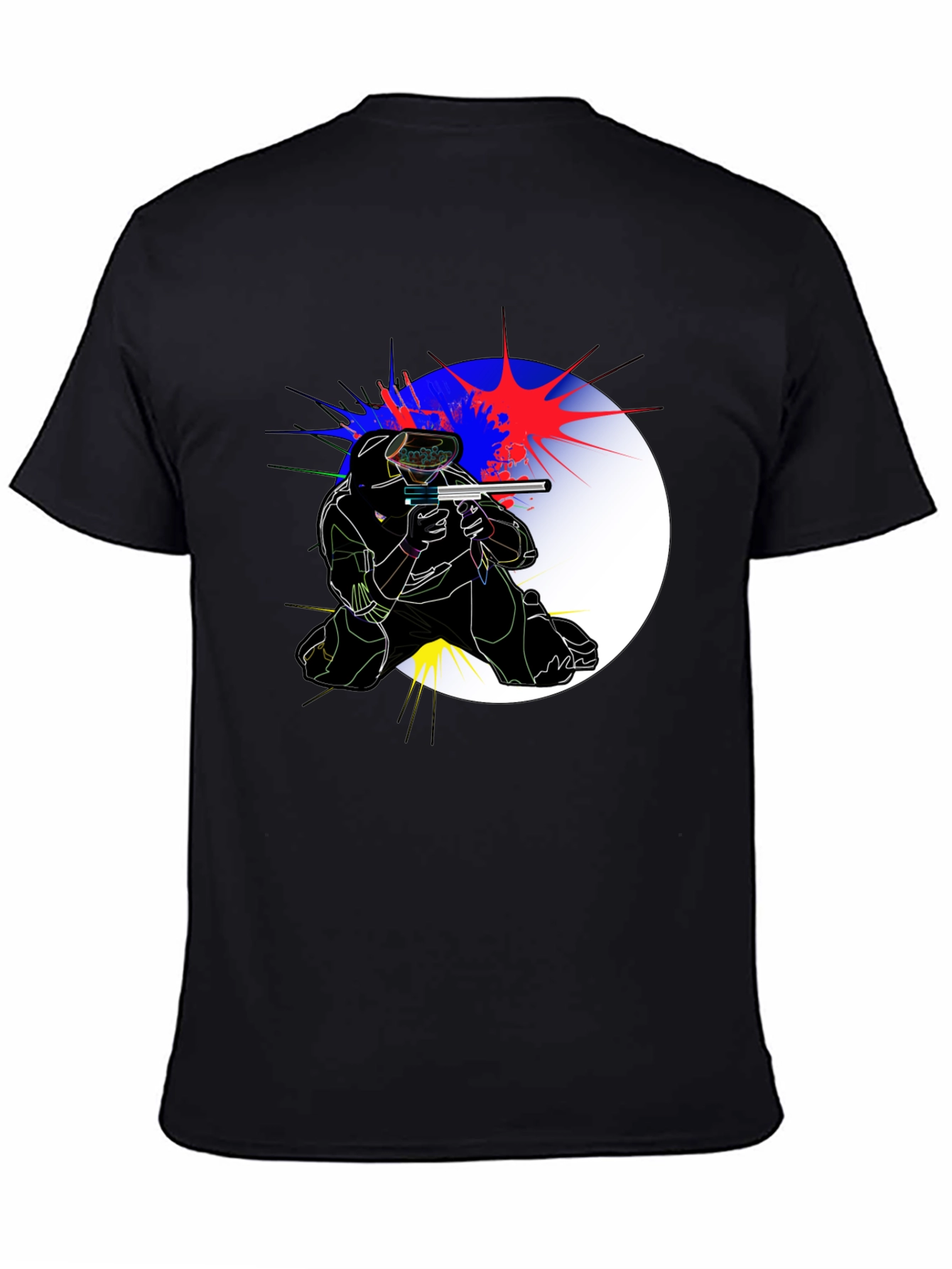 Paintball Player Graphic Tee - Action Ready!