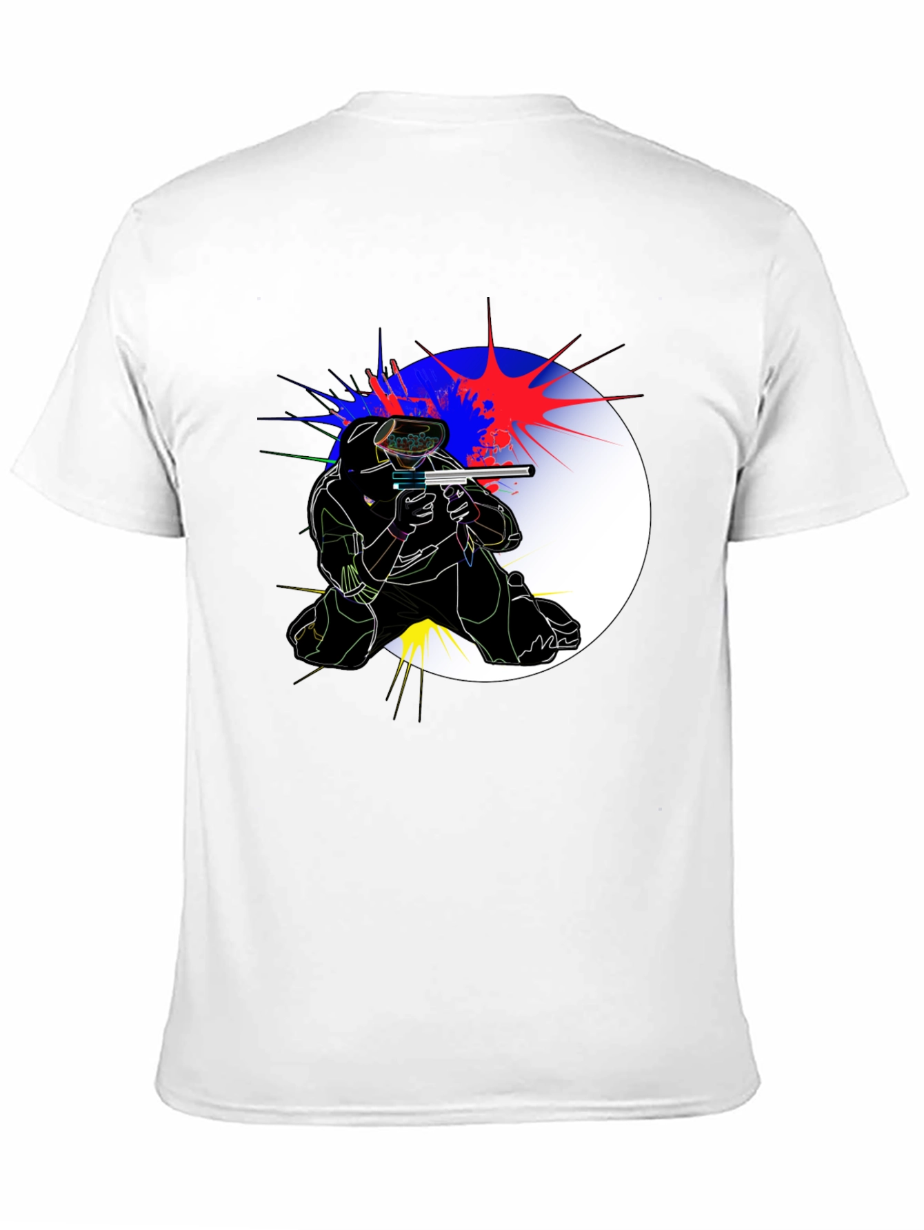 Paintball Player Graphic Tee - Action Ready!