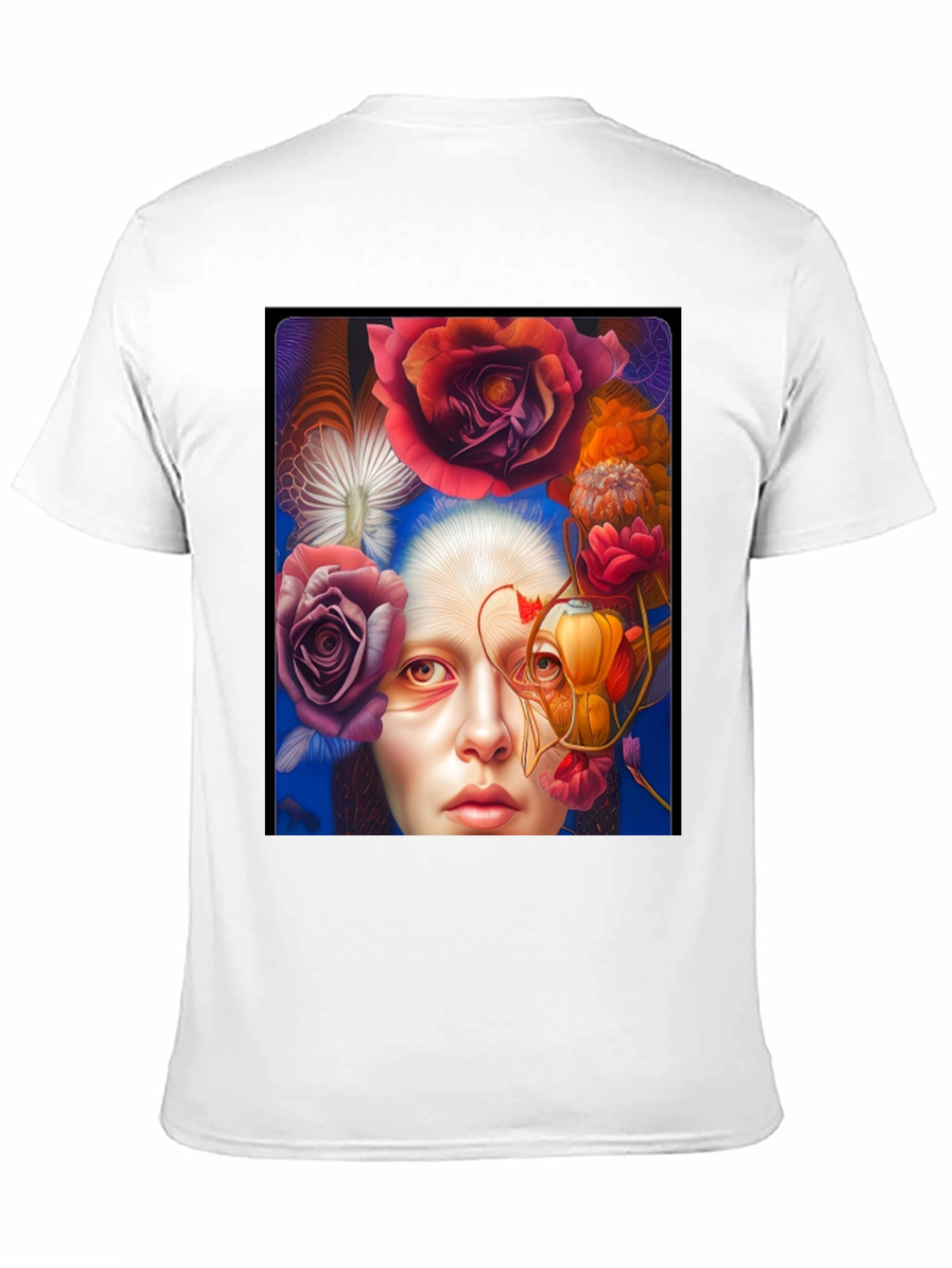 Floral Woman Graphic Tee - Unique Design