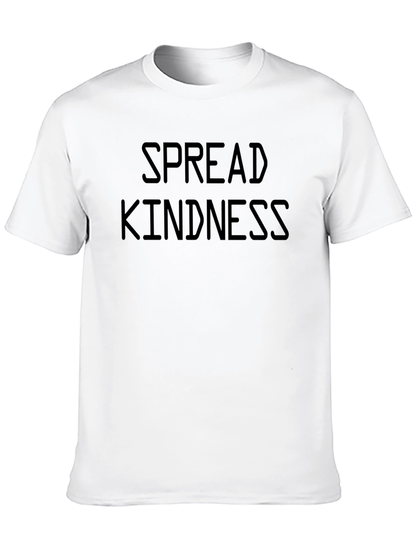 Spread Kindness Graphic Tee - Black Cotton T-Shirt