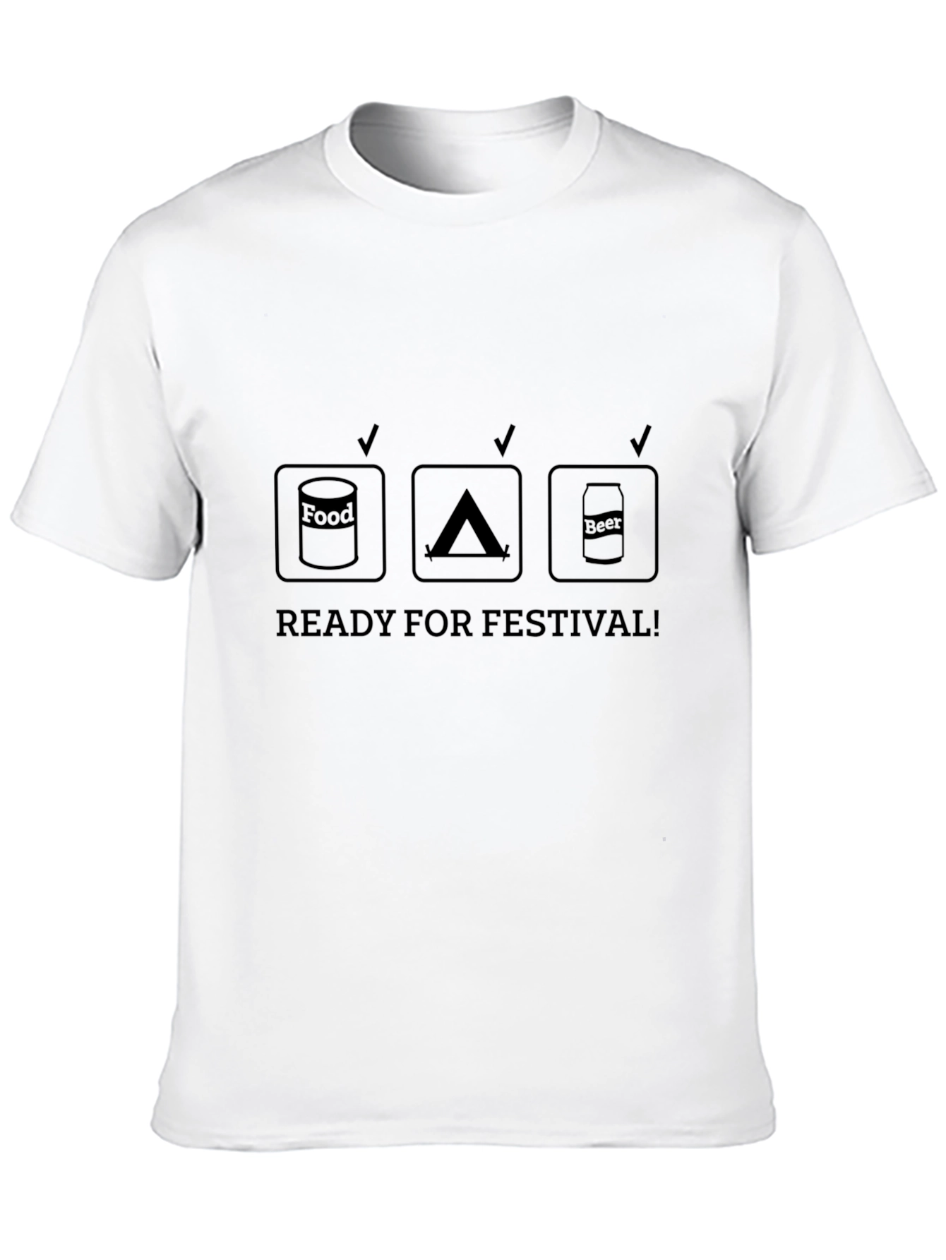 Ready for Festival T-Shirt - Food Tent Beer