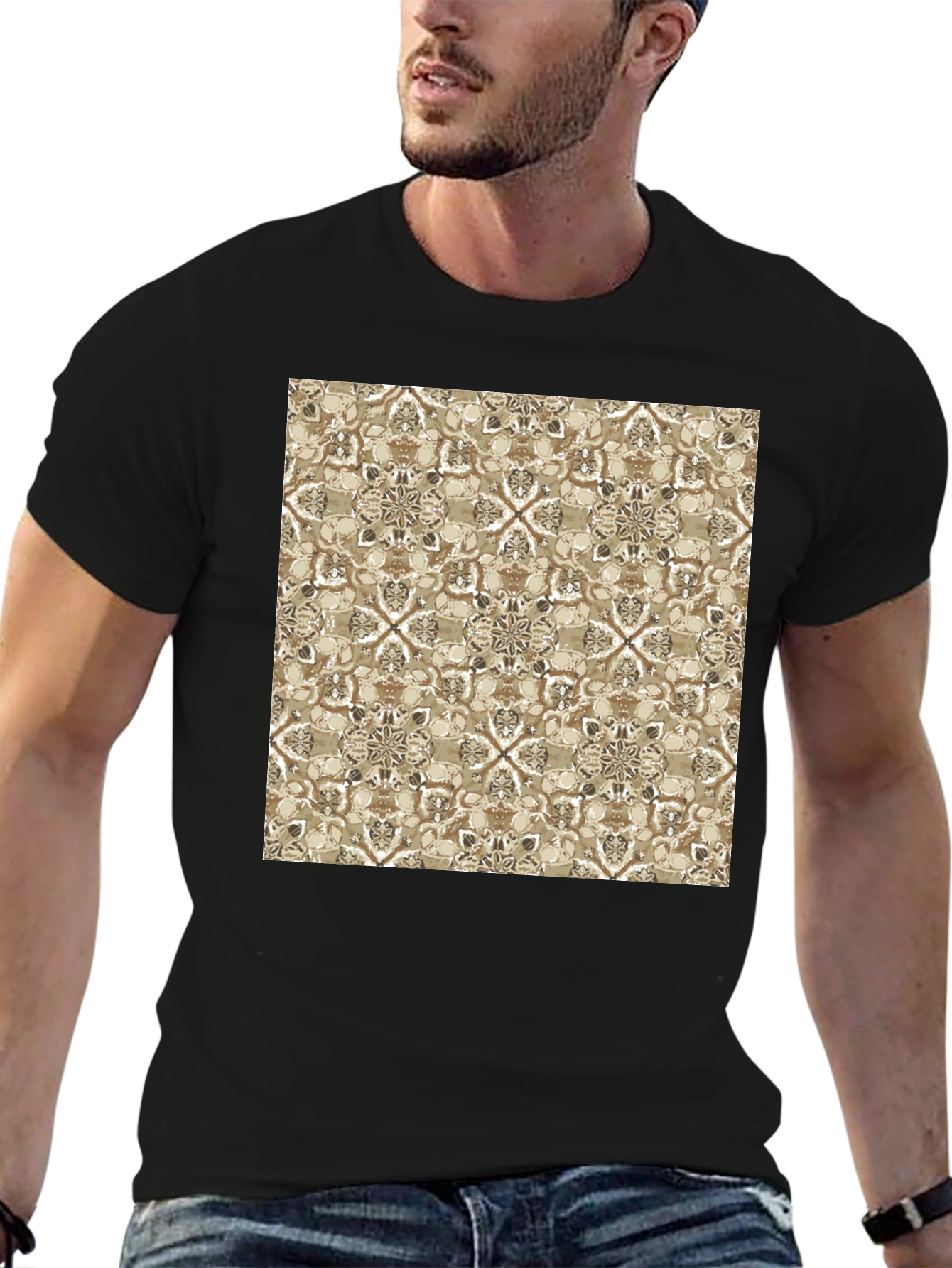 Patterned Graphic Tee