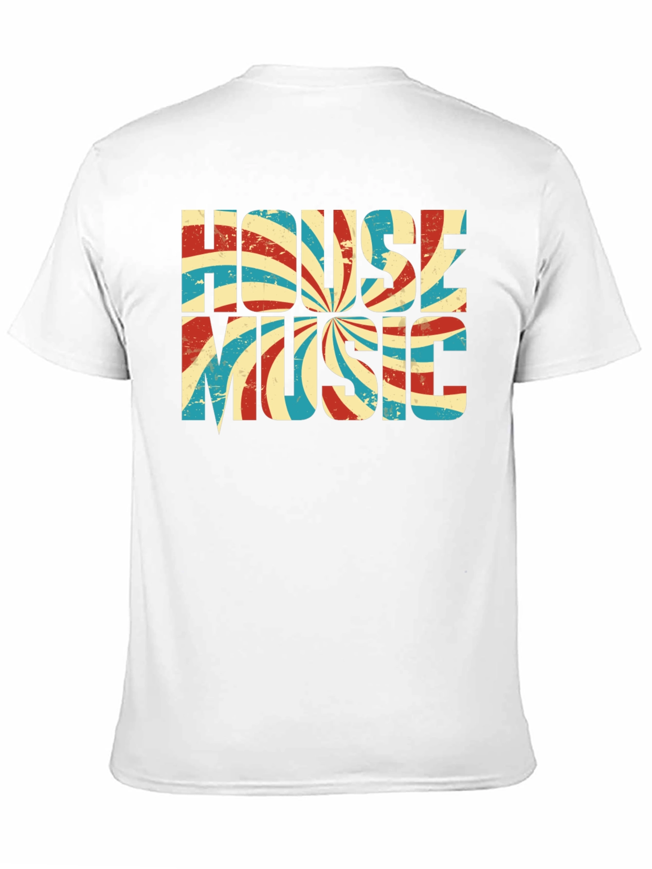 Retro House Music Graphic Tee - Black