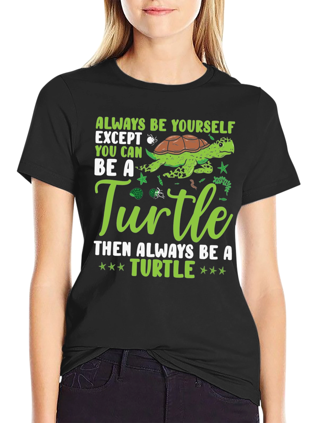 Always Be Yourself Turtle Graphic Tee
