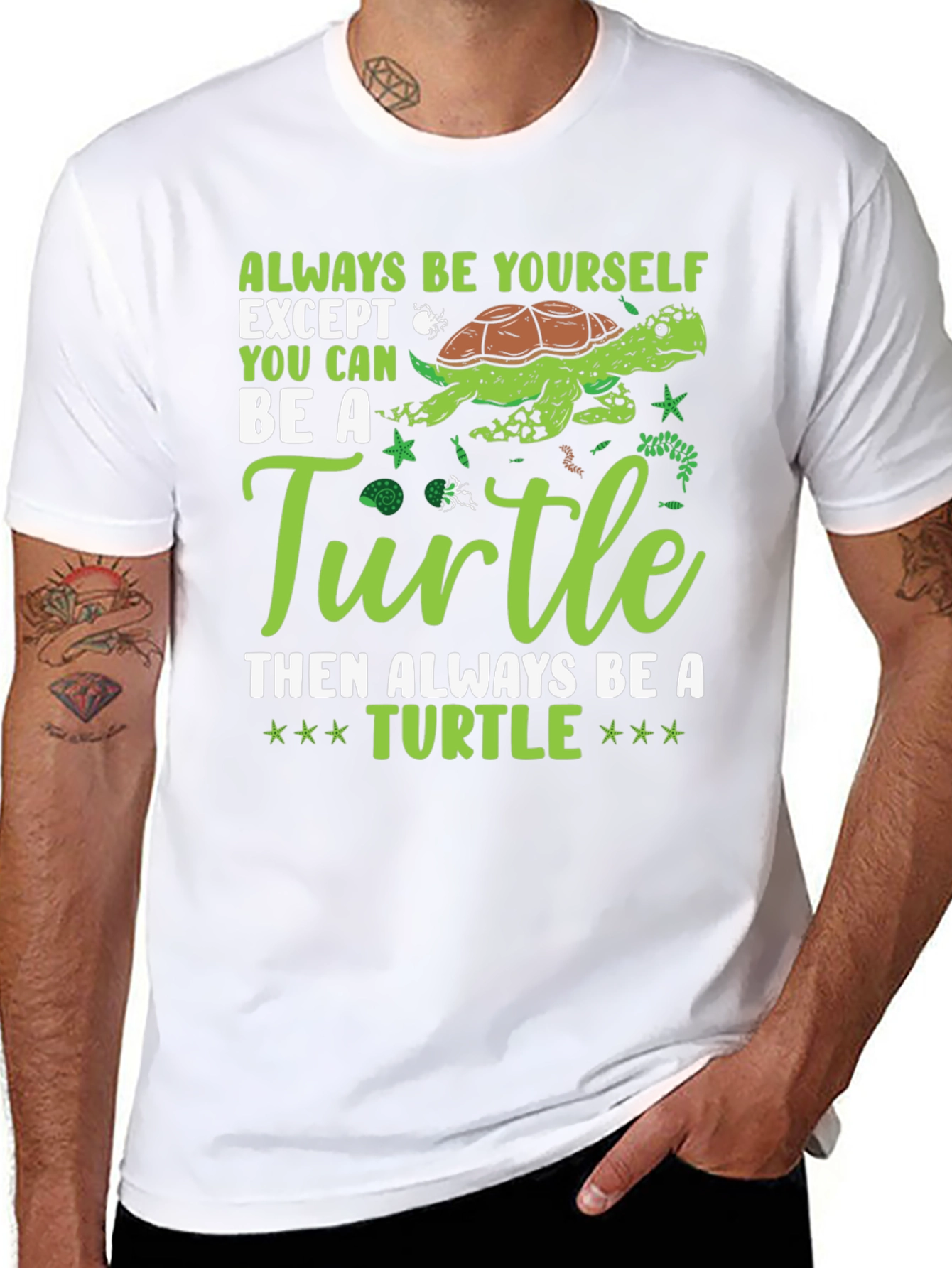 Always Be Yourself Turtle Graphic Tee