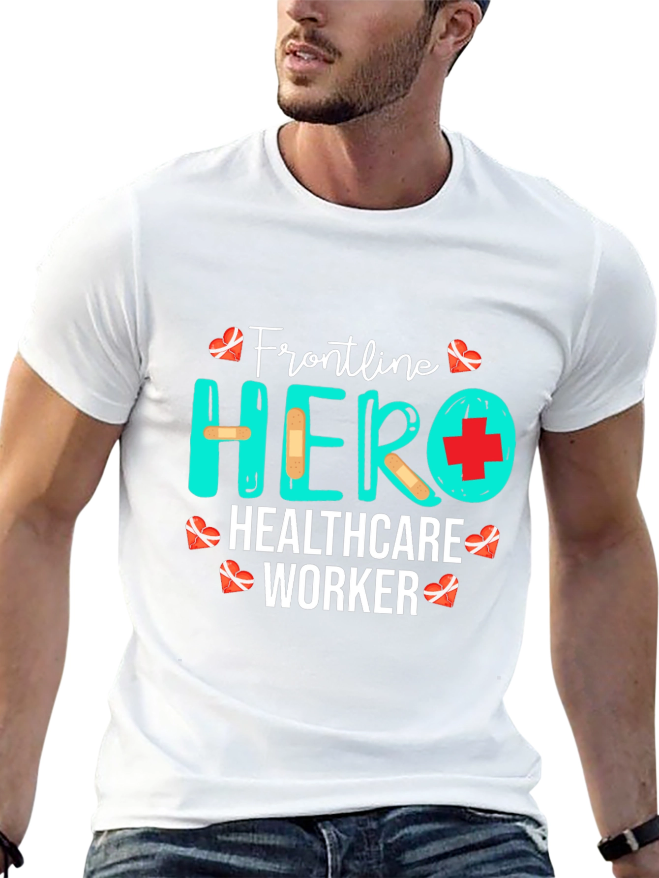 Frontline Hero Healthcare Worker Graphic T-Shirt