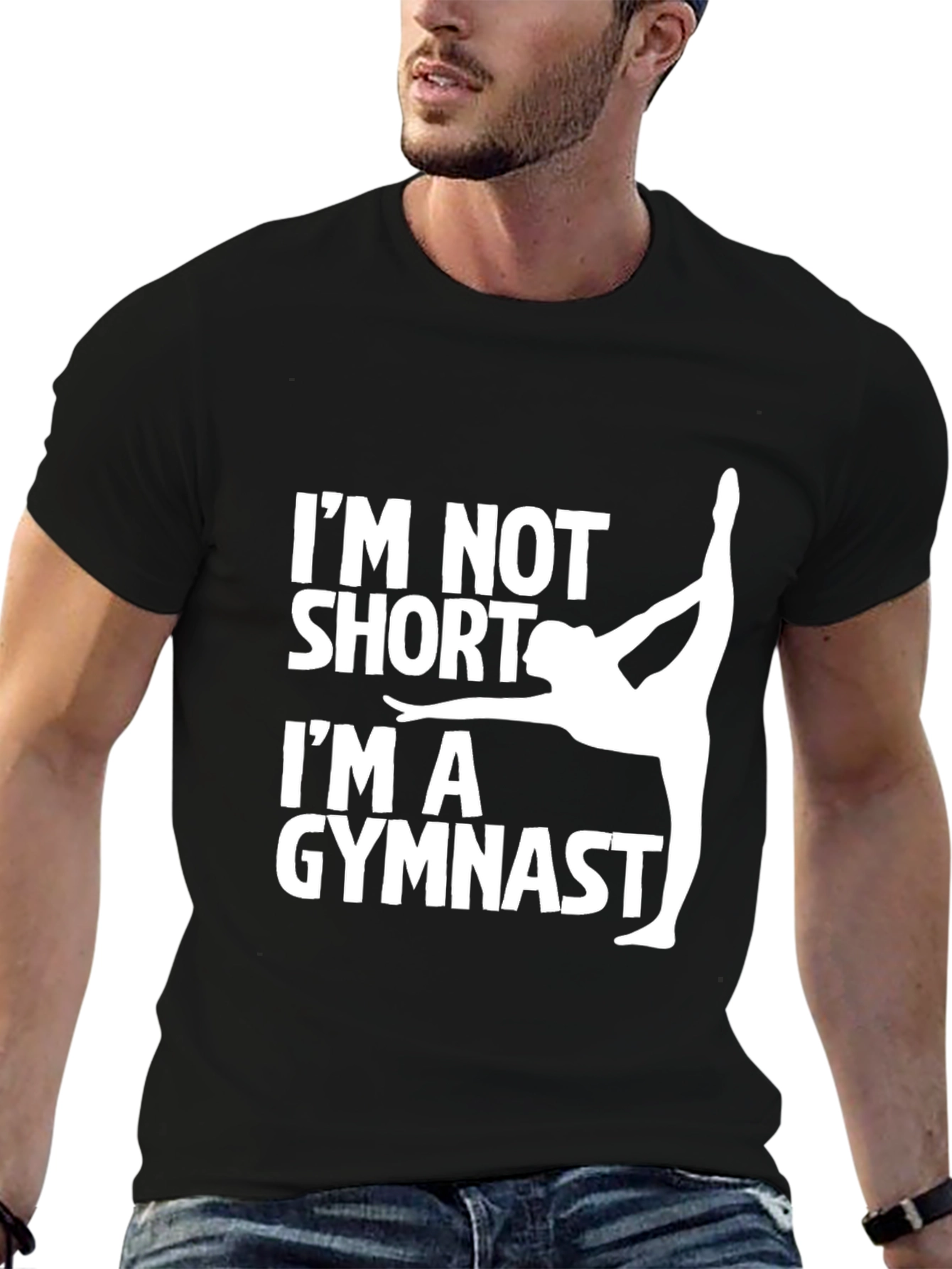 Gymnast Graphic Tee - Im Not Short