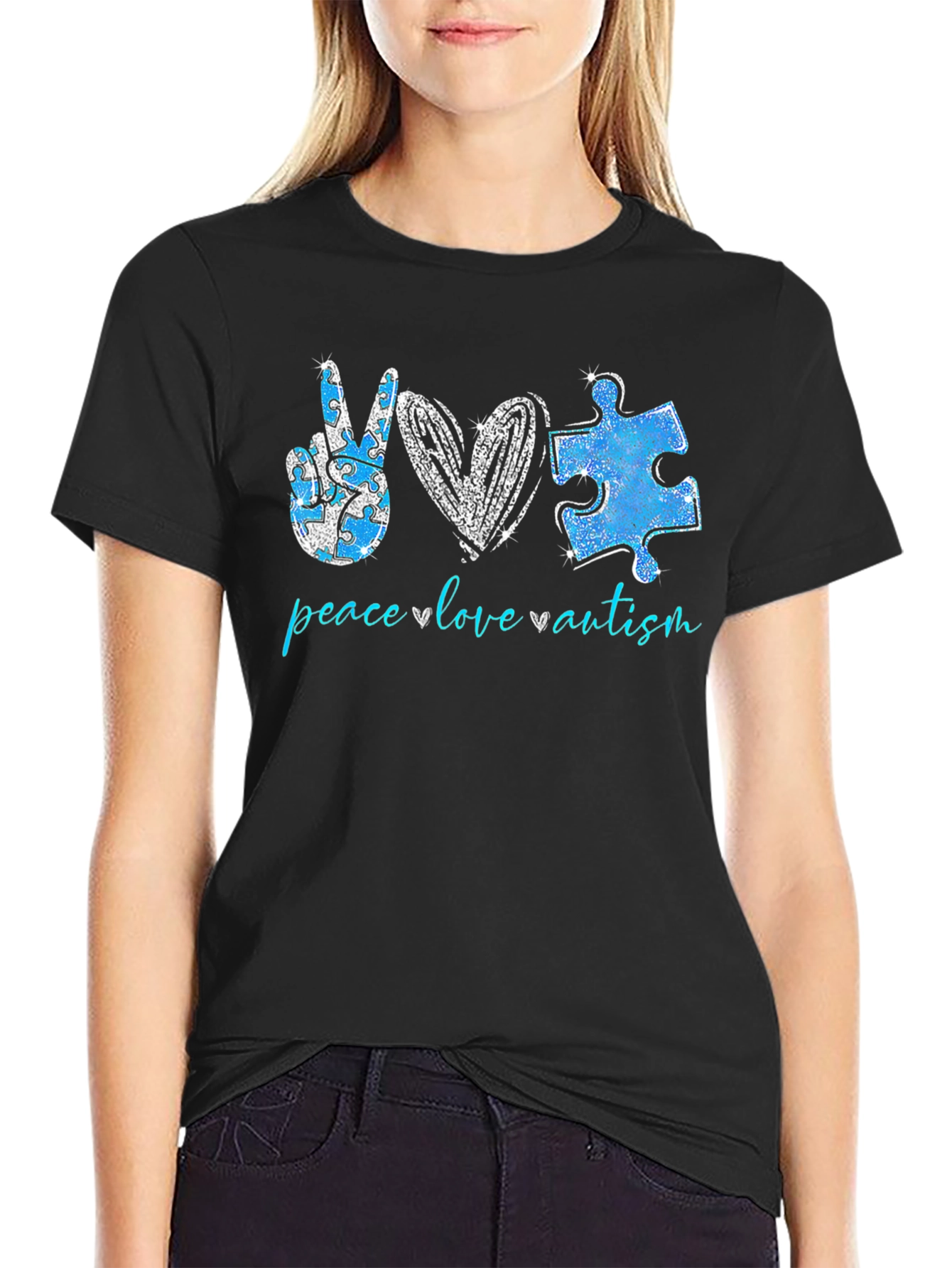 Peace Love Autism T-Shirt