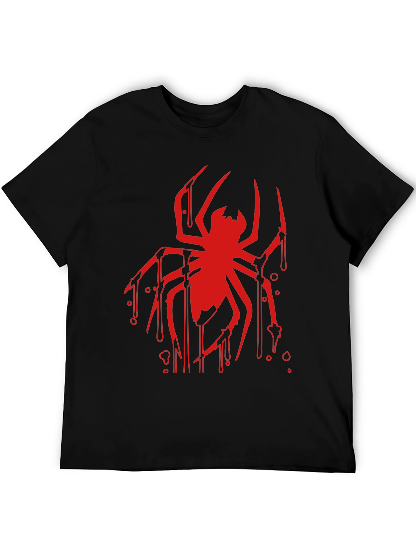 Red Spider Graphic Black T-Shirt