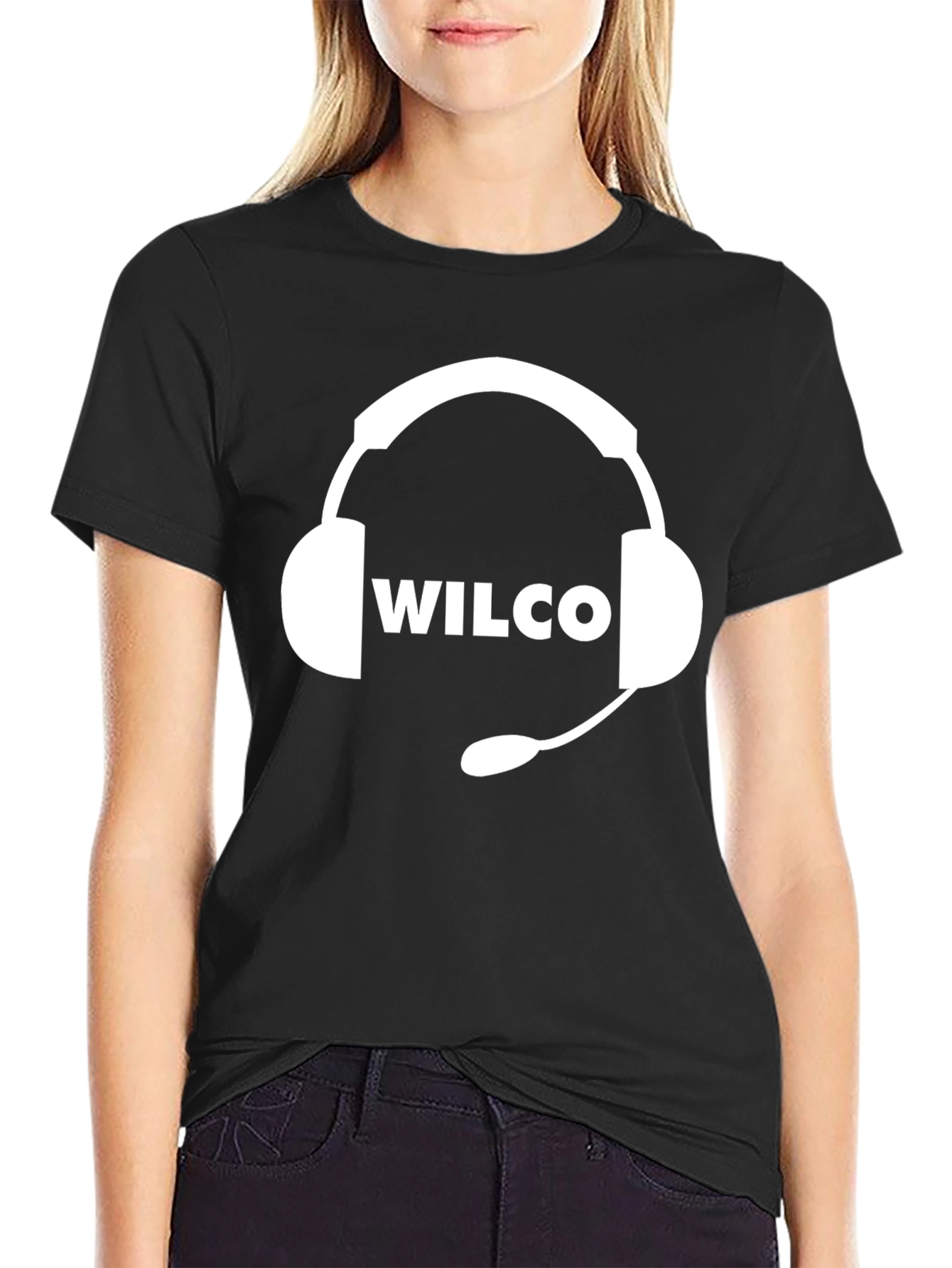 Wilco Headset Graphic T-Shirt - Black Cotton Tee