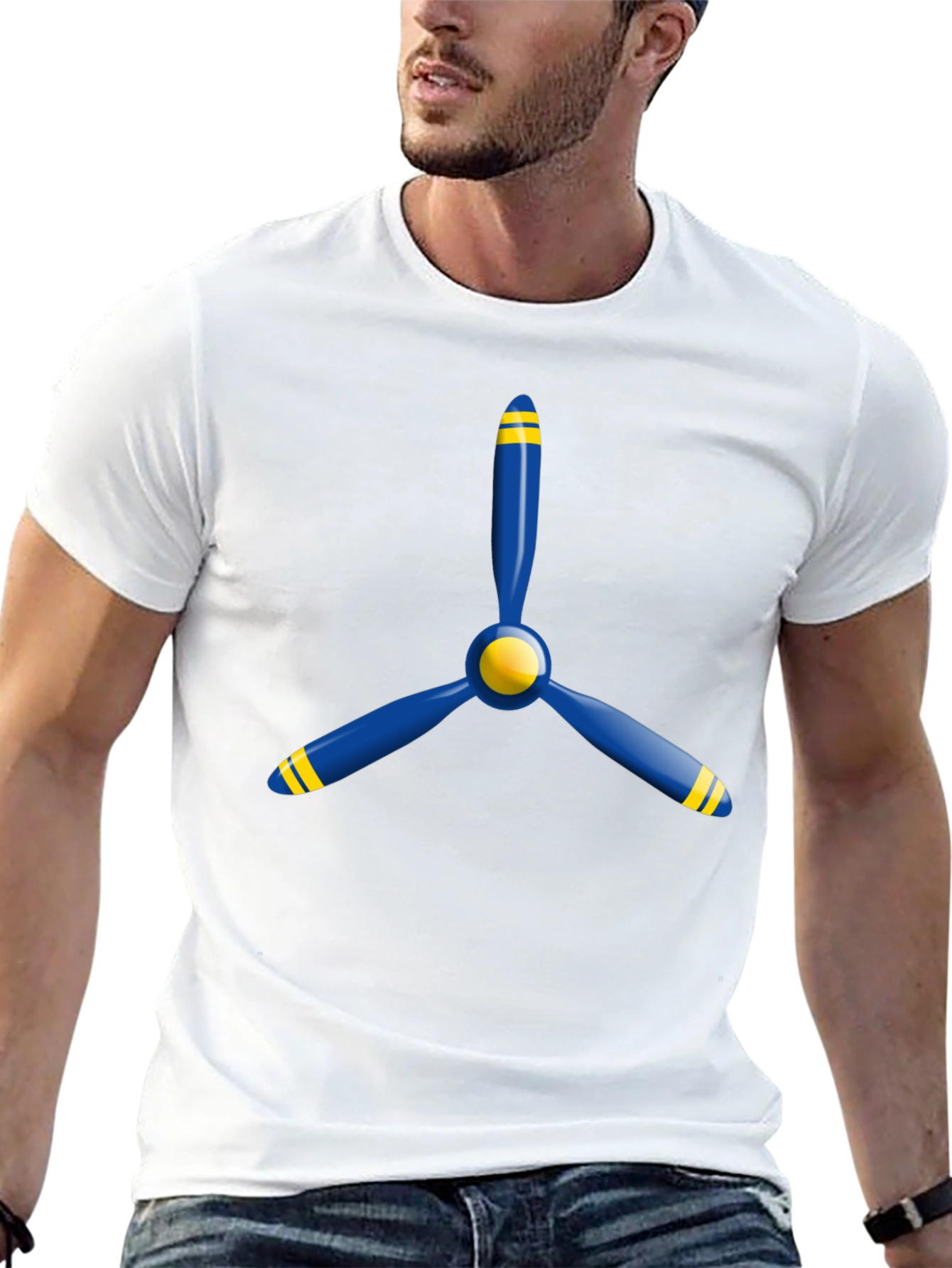 Airplane Propeller Graphic Tee