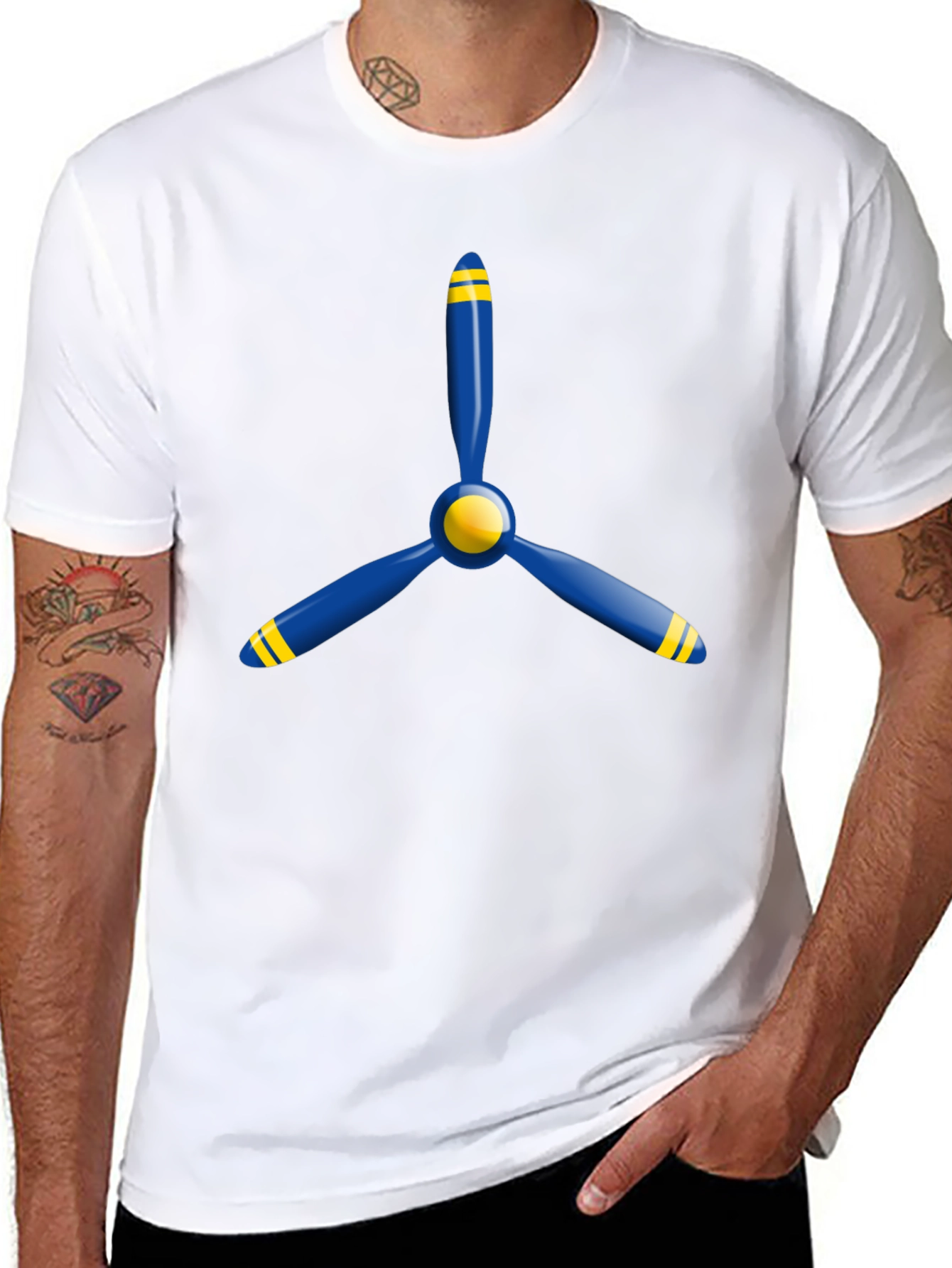 Airplane Propeller Graphic Tee