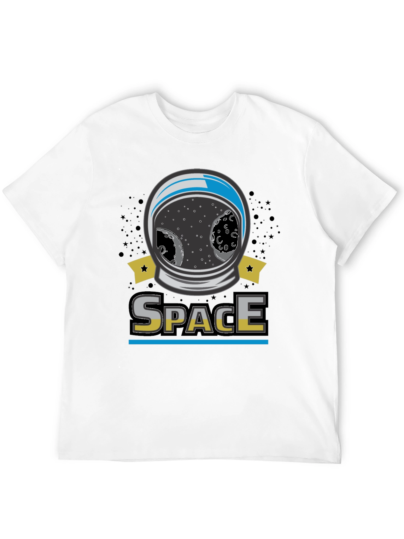 Space Helmet Graphic T-Shirt - Explore the Universe!