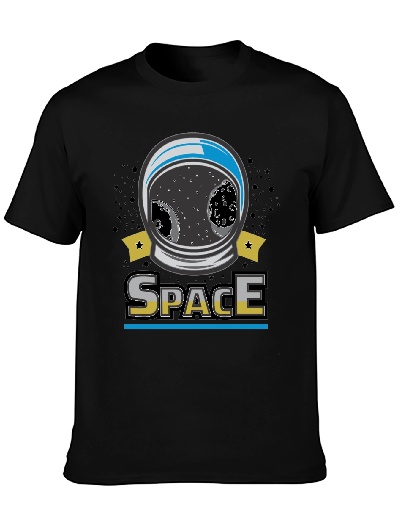 Space Helmet Graphic T-Shirt - Explore the Universe!