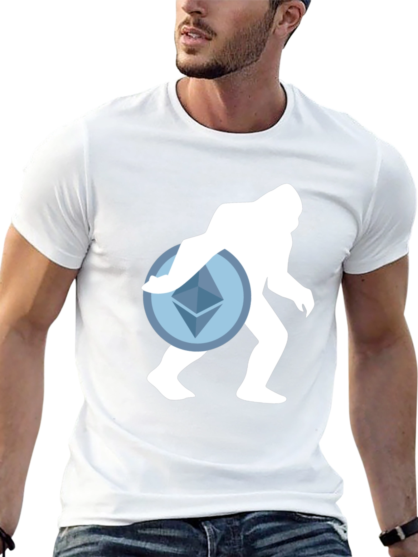 Crypto Sasquatch T-Shirt - Ethereum Design