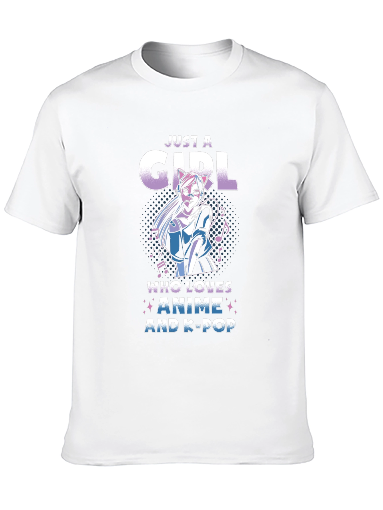 Anime & K-Pop Girls Graphic Tee