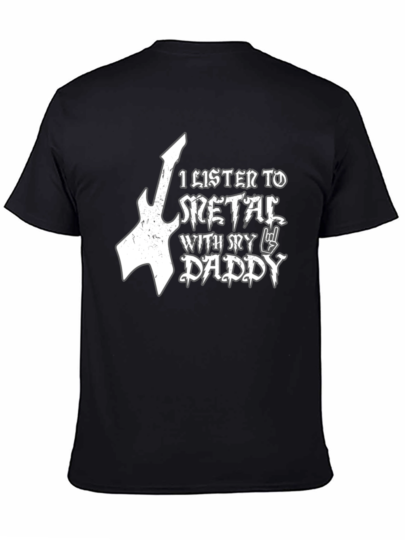 Metal Daddy T-Shirt - Black Cotton Tee