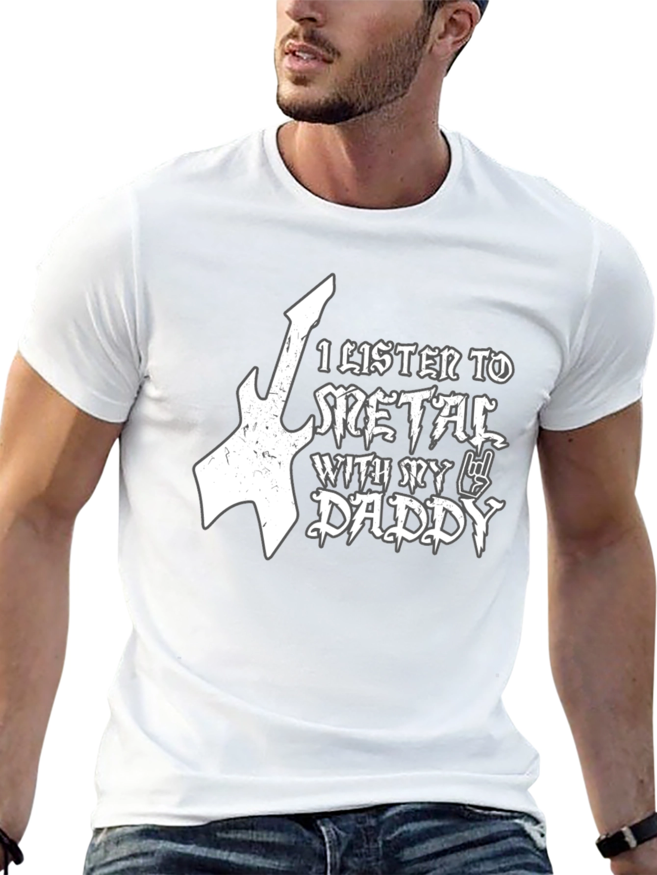 Metal Daddy T-Shirt - Black Cotton Tee