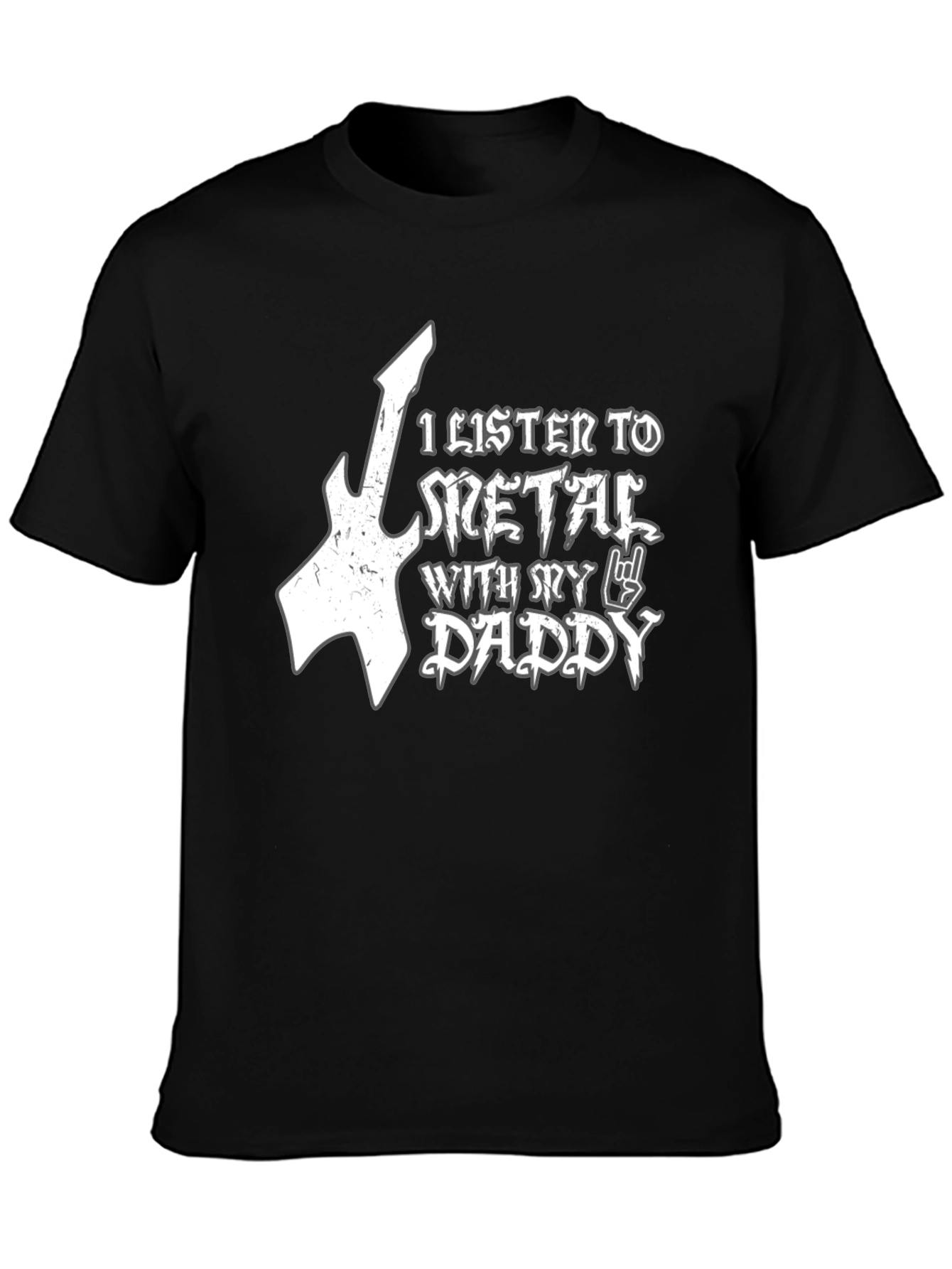 Metal Daddy T-Shirt - Black Cotton Tee