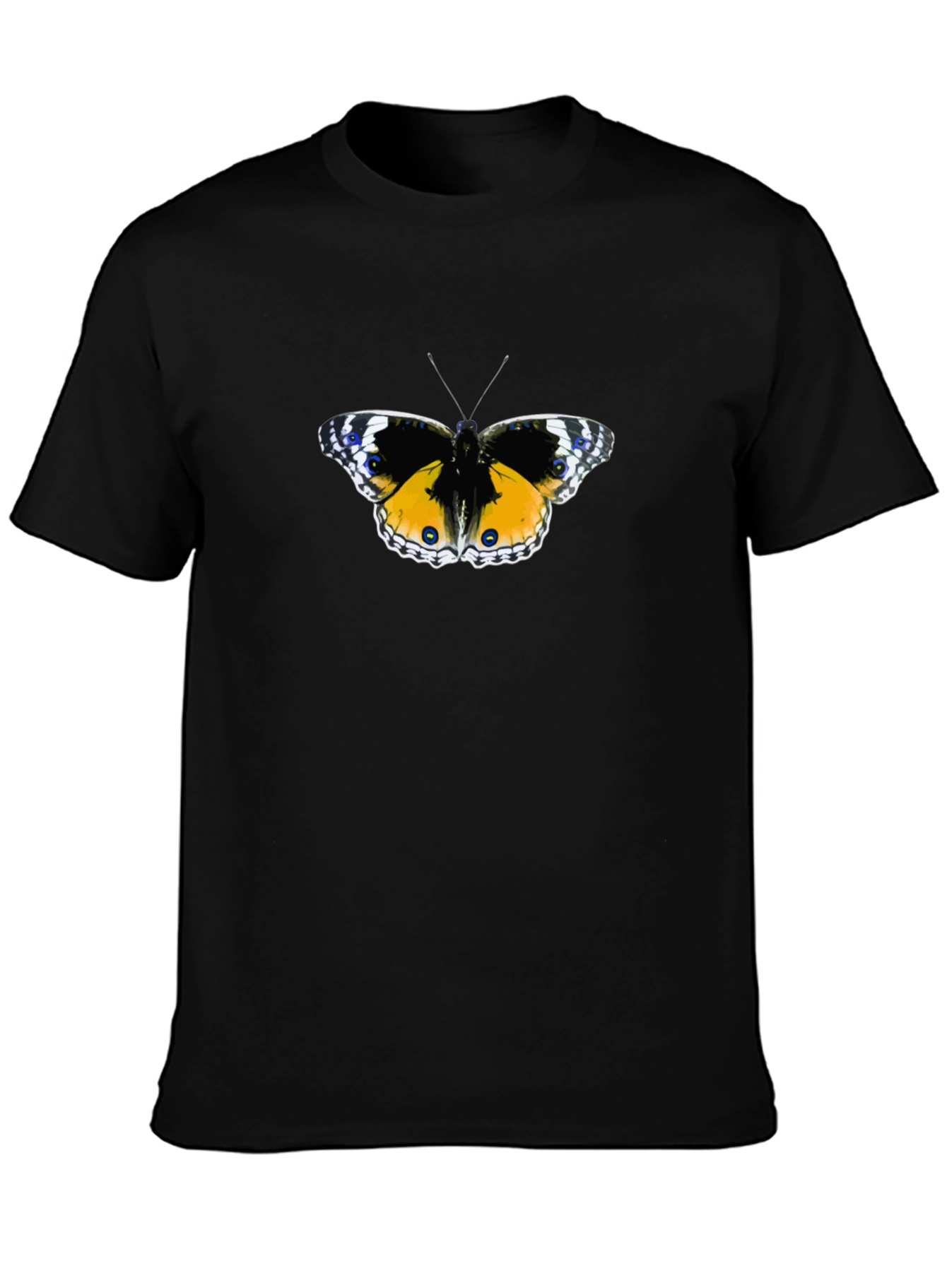 Butterfly Graphic Black T-Shirt for Men