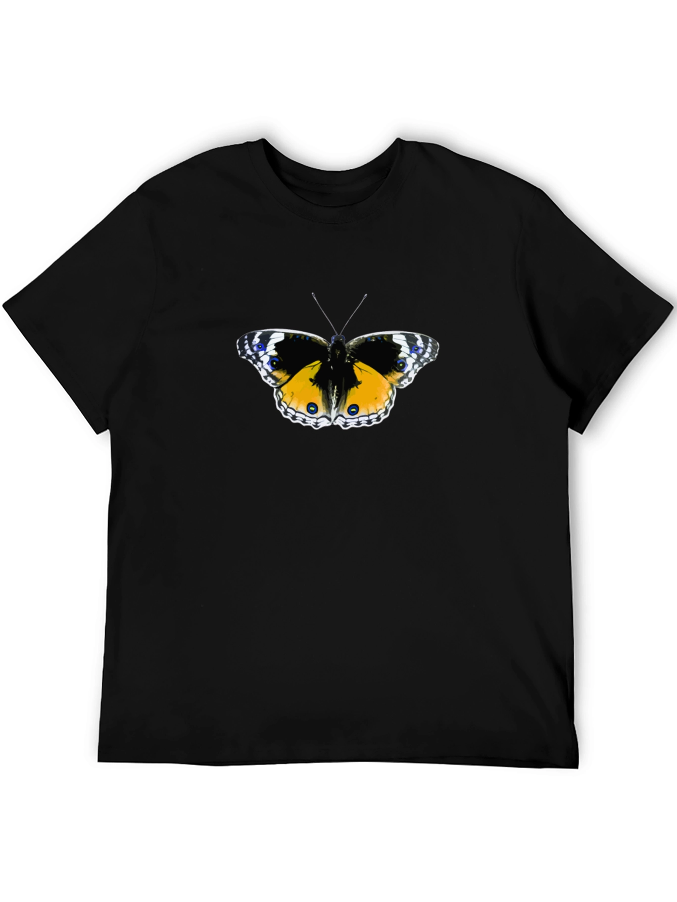 Butterfly Graphic Black T-Shirt for Men