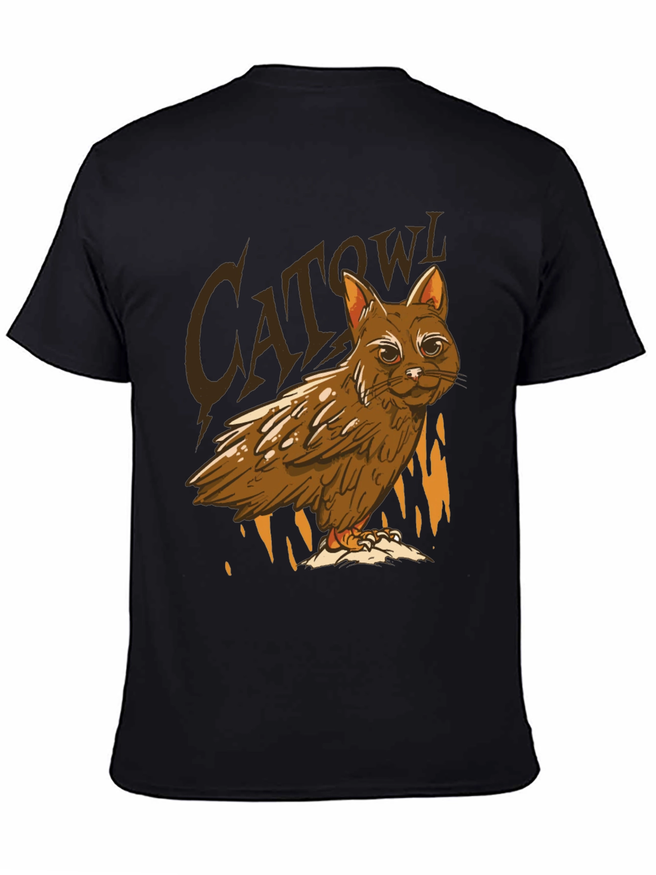 Cat Owl Hybrid T-Shirt - Funny Animal Tee