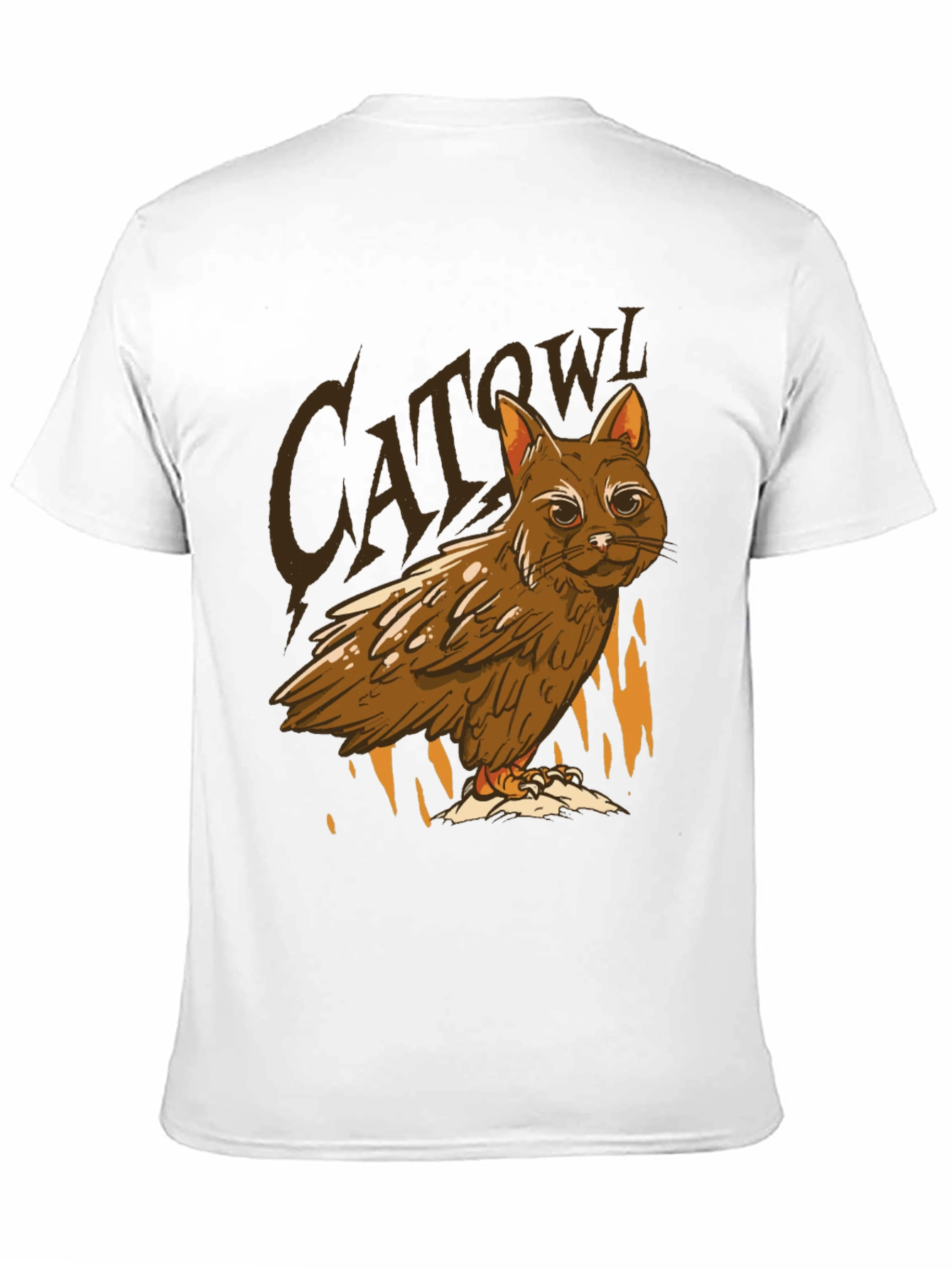 Cat Owl Hybrid T-Shirt - Funny Animal Tee