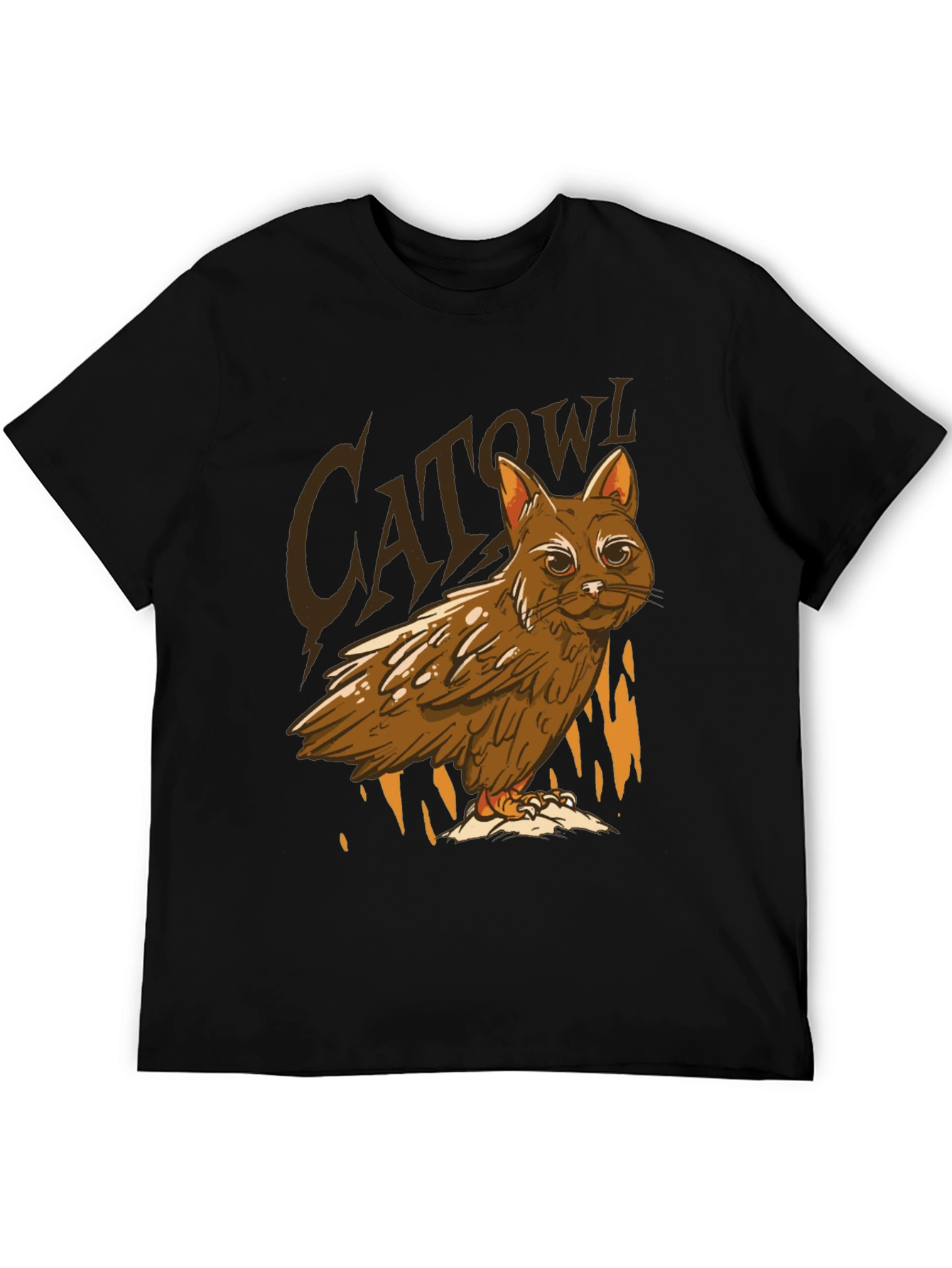 Cat Owl Hybrid T-Shirt - Funny Animal Tee
