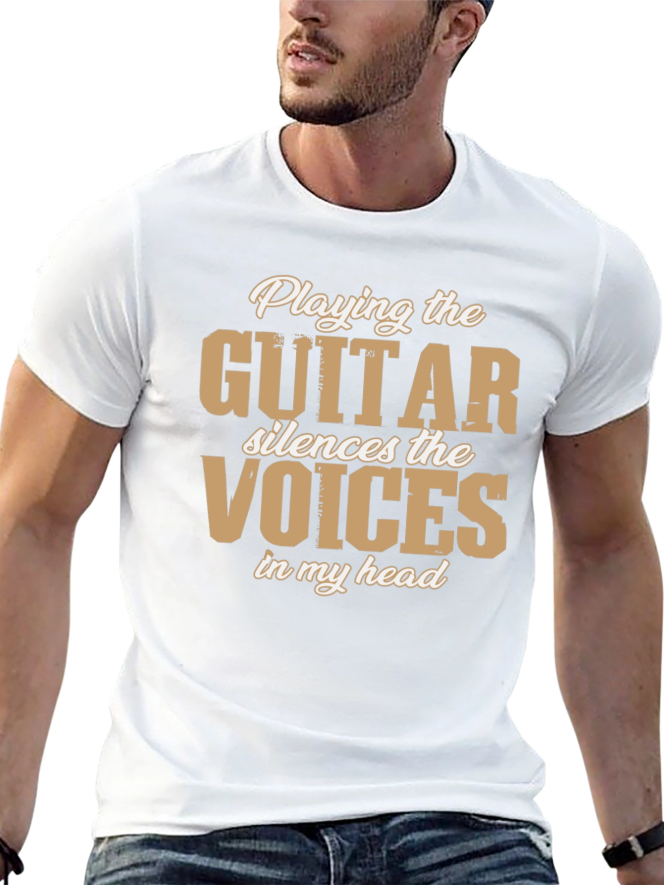 Guitar Silences Voices T-Shirt - Music Lover Tee