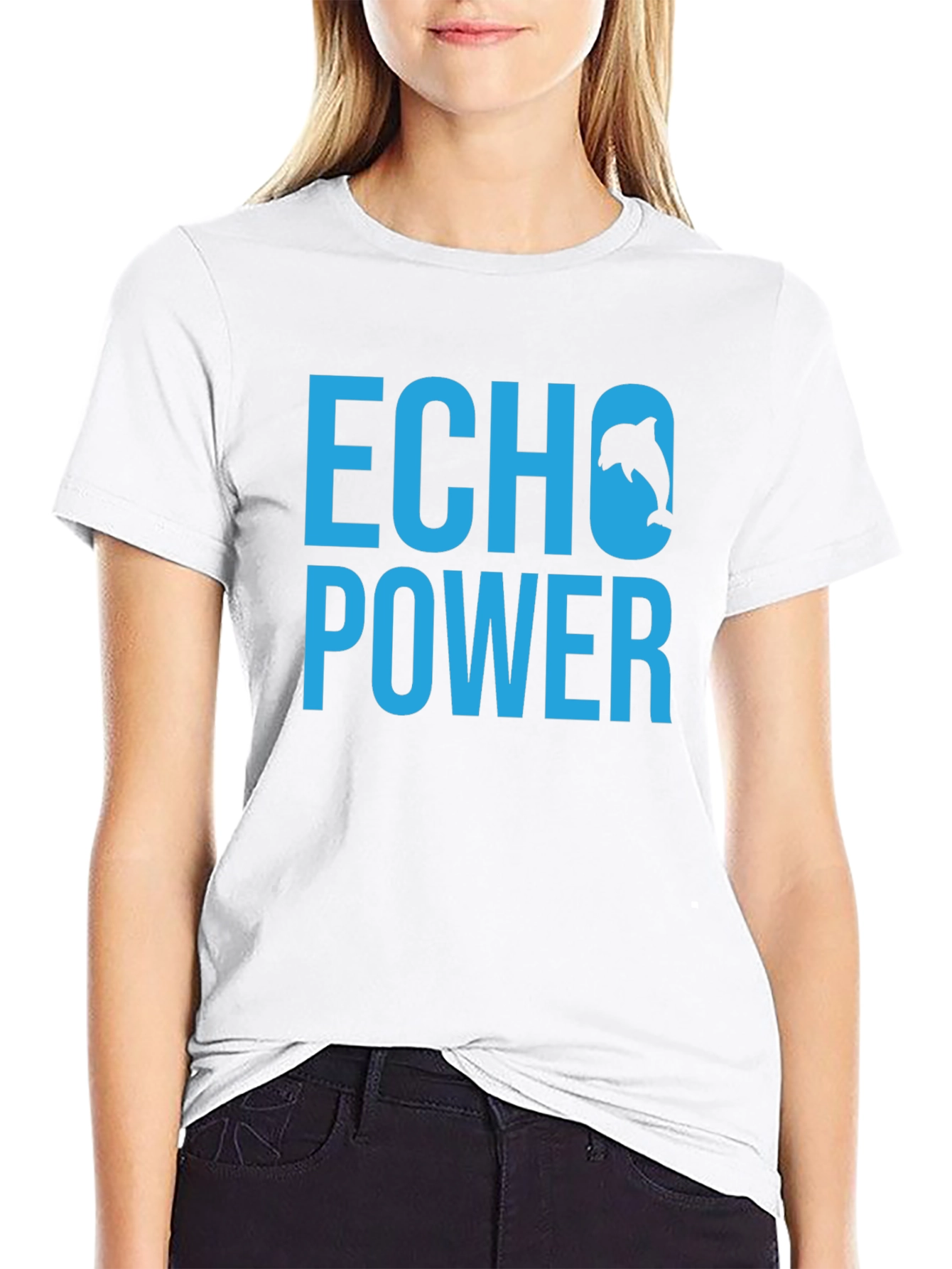 Echo Power Dolphin T-Shirt - Black