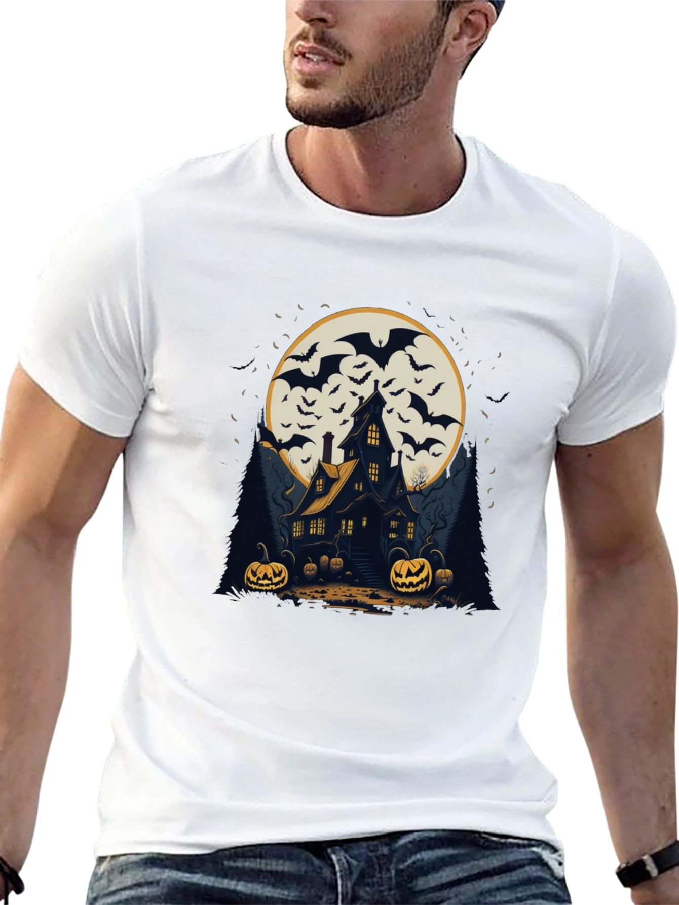 Spooky Halloween House T-Shirt