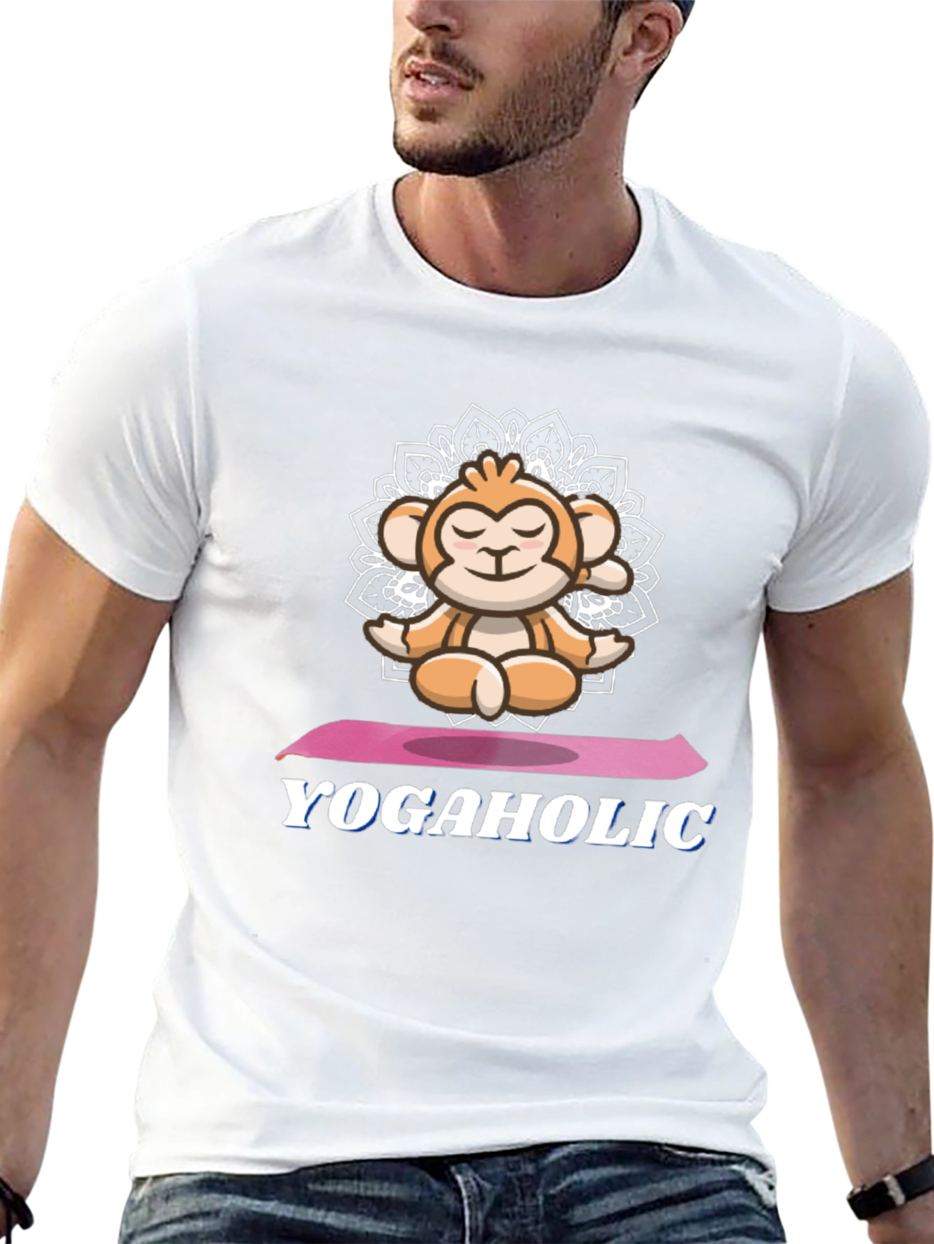 Yoga Monkey Graphic Tee - Yogaholic T-Shirt
