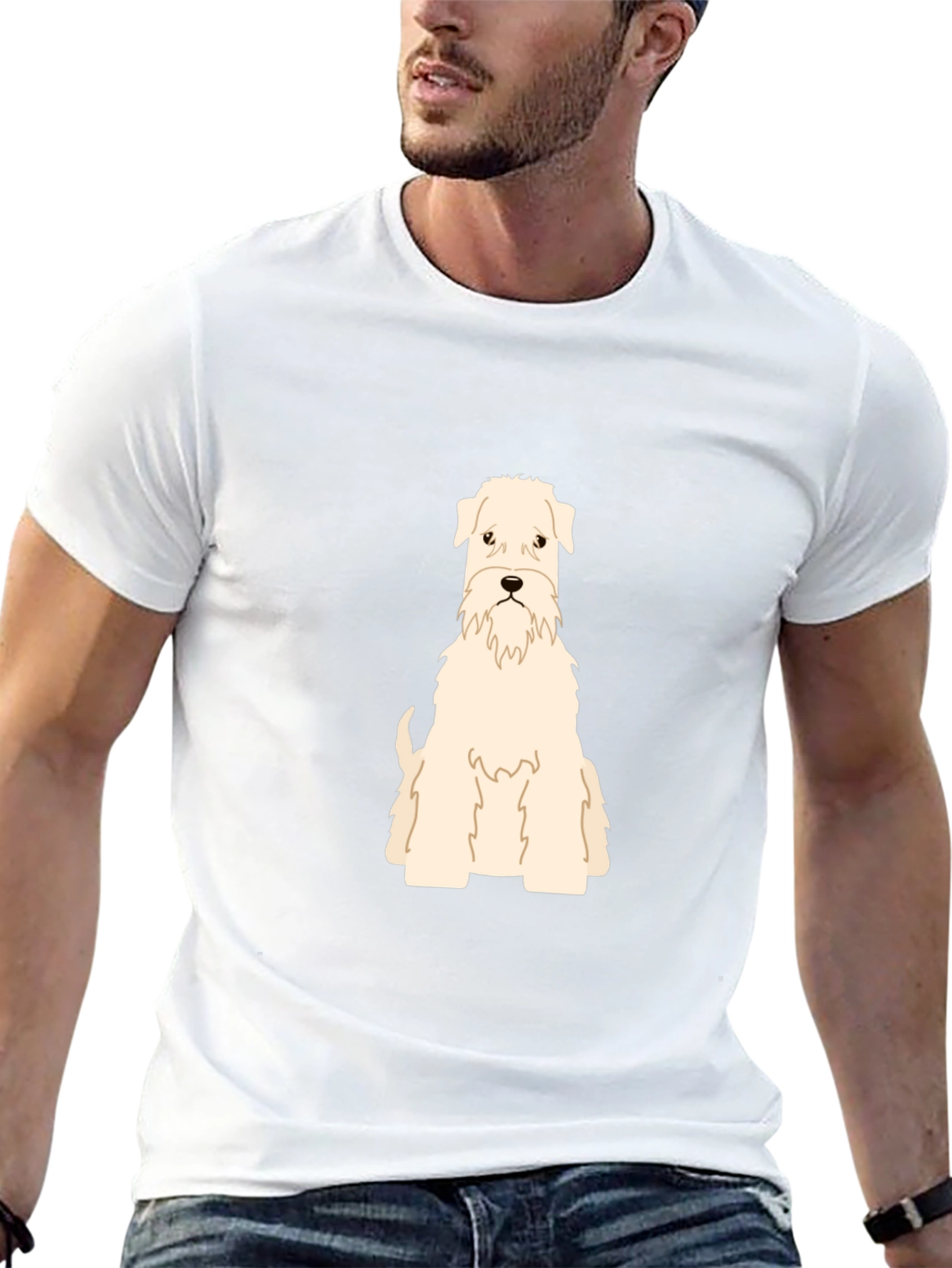 Dog Breed Graphic T-Shirt - Black Cotton Tee