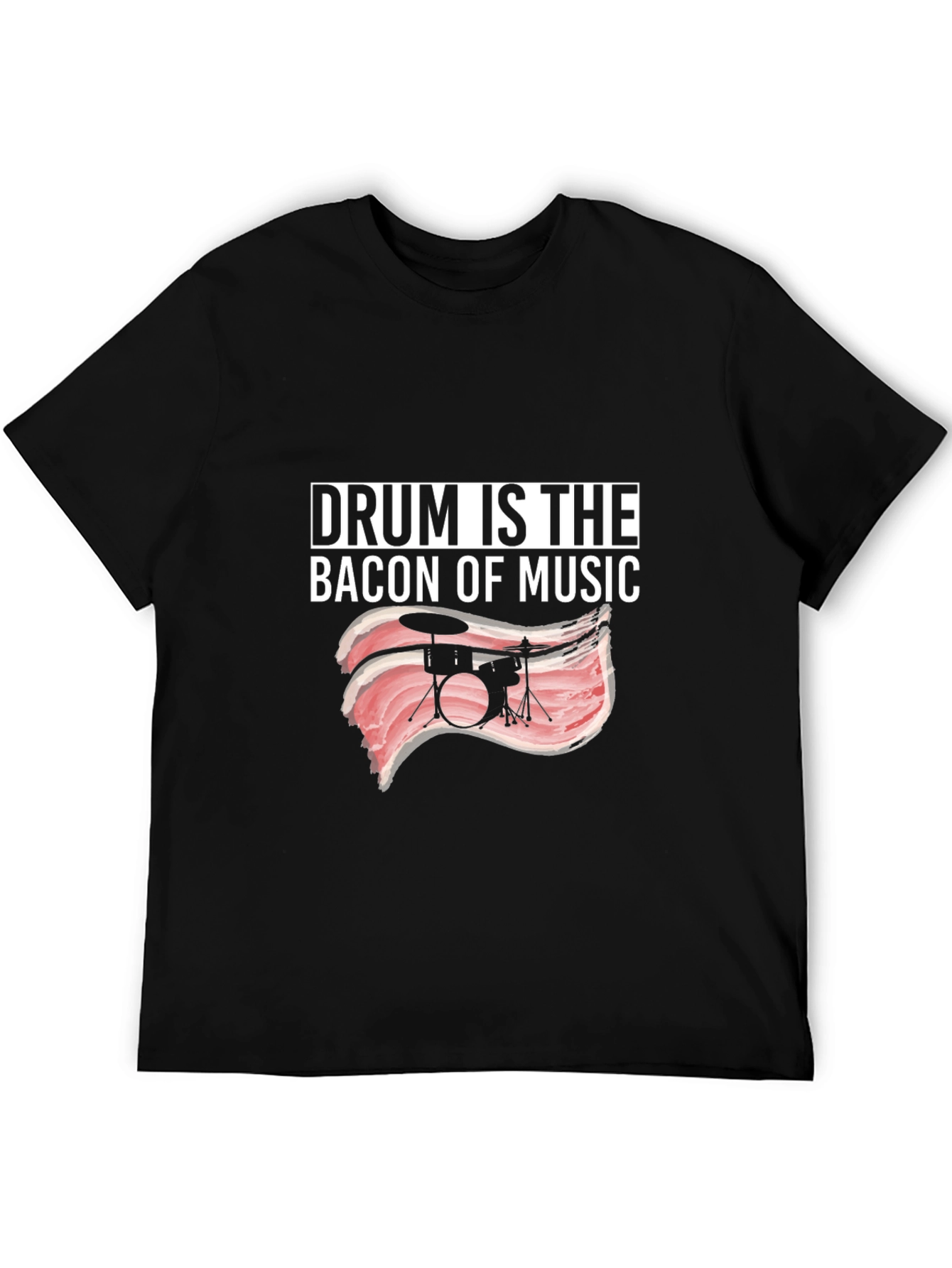 Drum Bacon Music T-Shirt