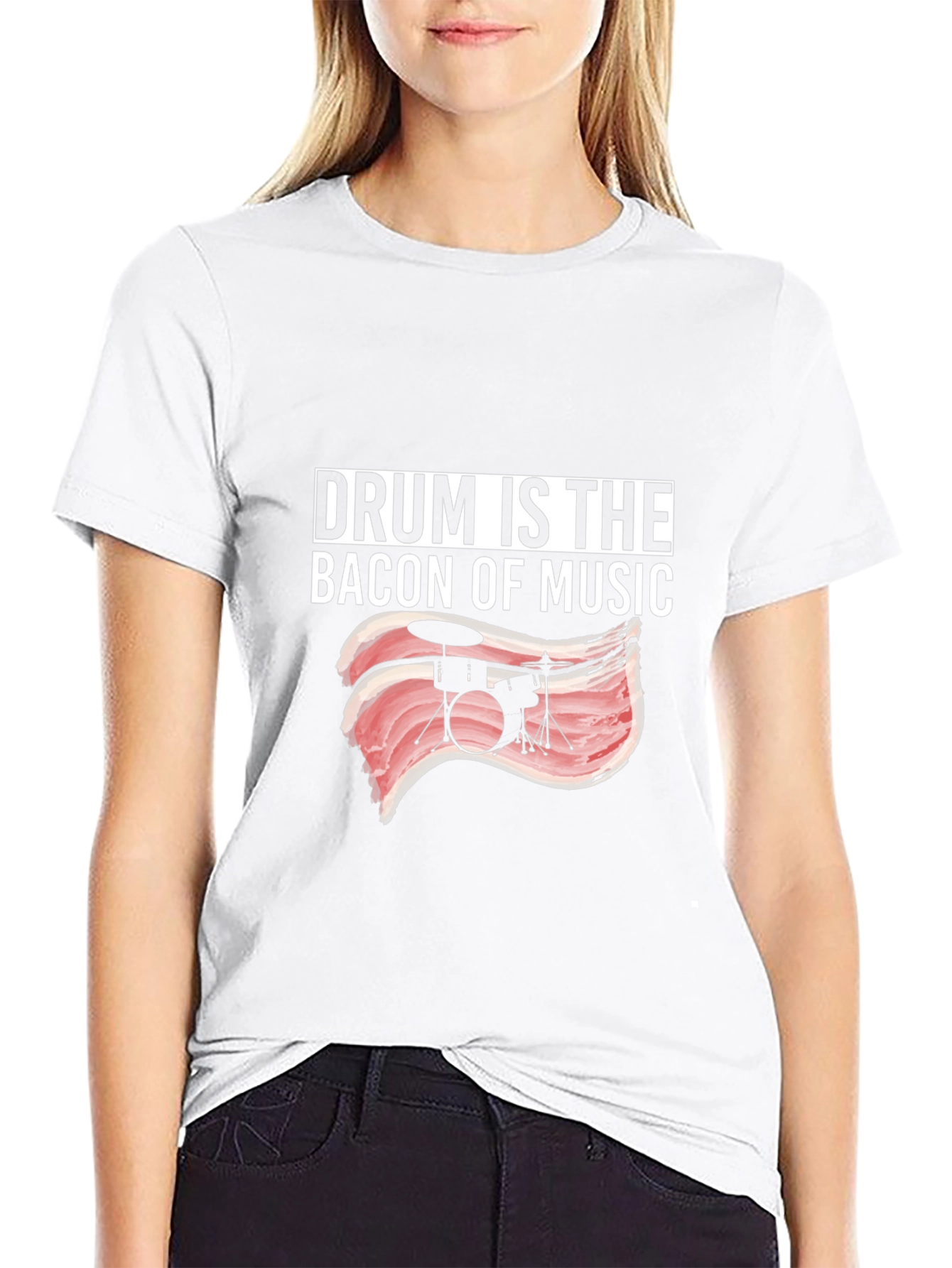 Drum Bacon Music T-Shirt