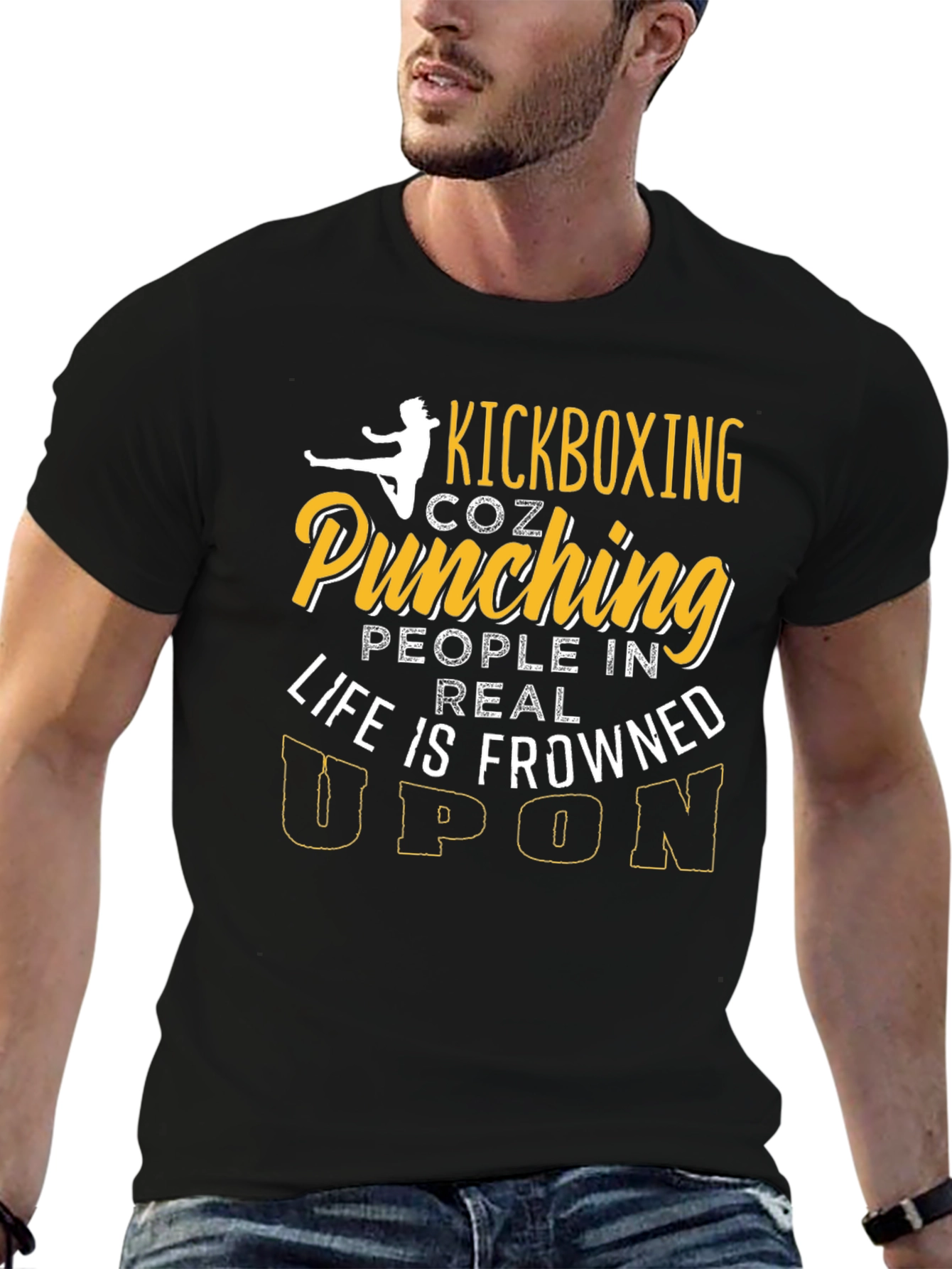 Kickboxing Coz Punching People Graphic Tee