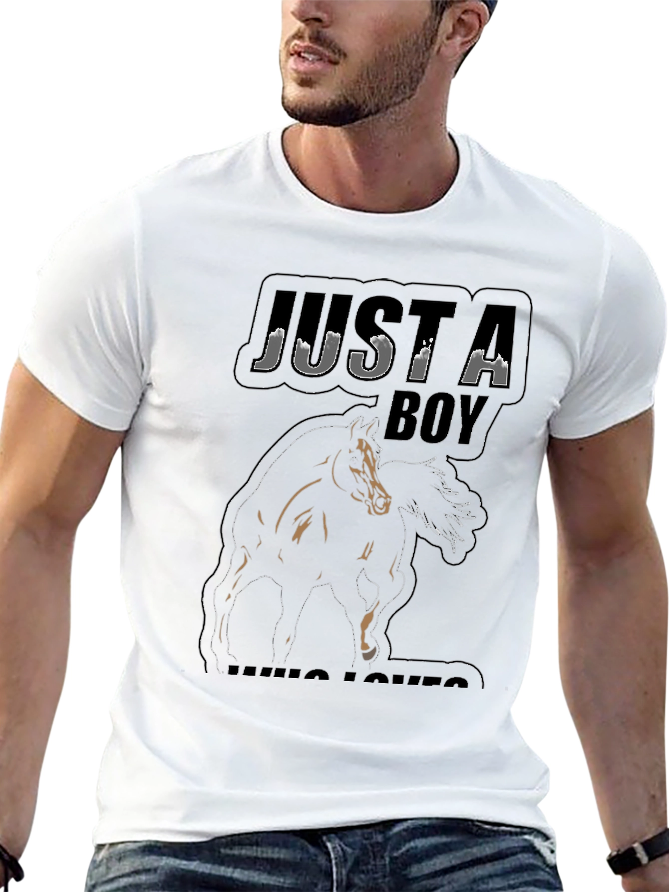 Just A Boy Who Loves Horses T-Shirt